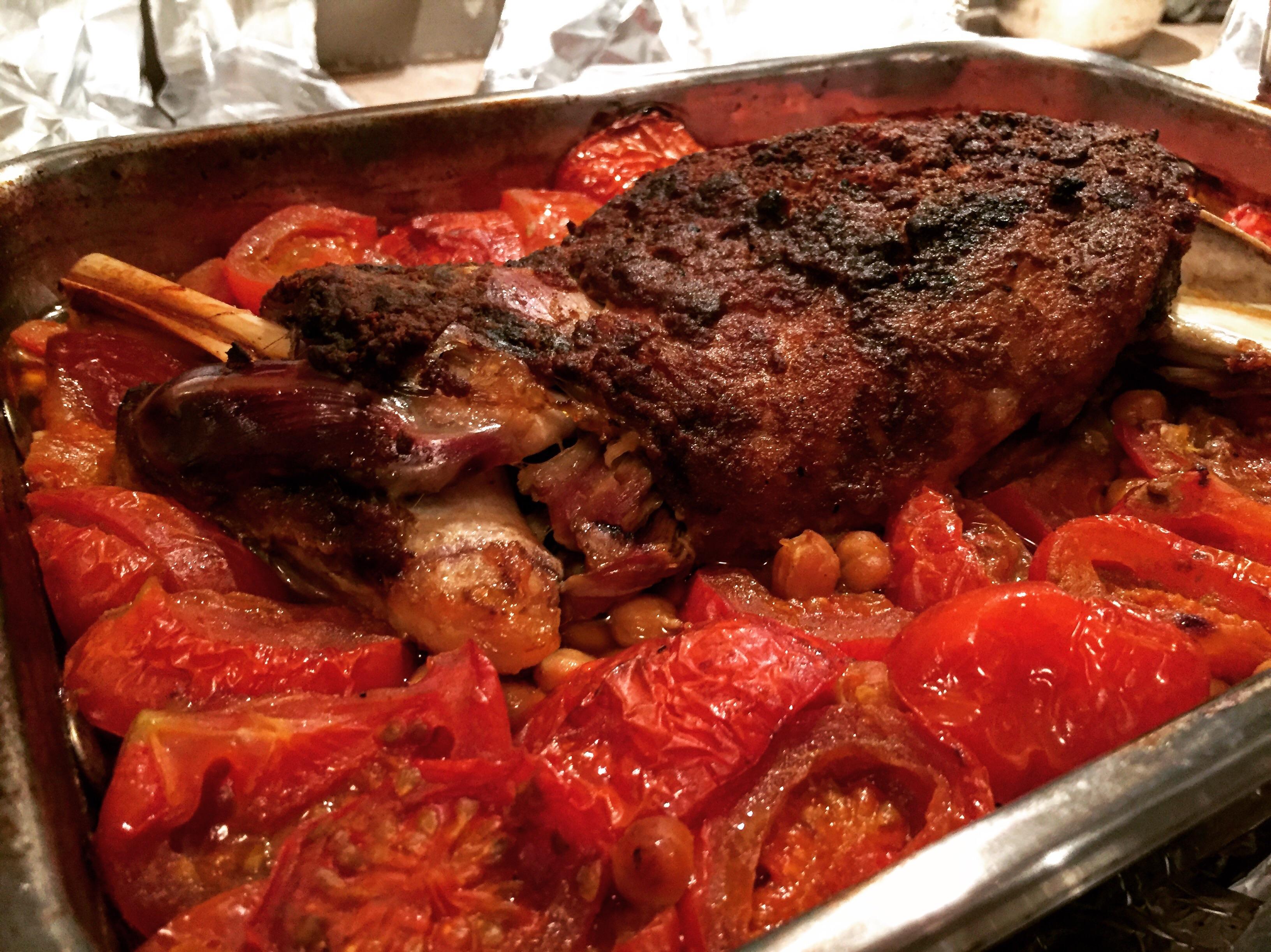 No amount of snow can stop me from making a delicious lamb shoulder with ras el hanout! 6 hours