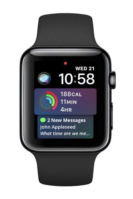 Concept Siri Watchface with Messages data source r/AppleWatch