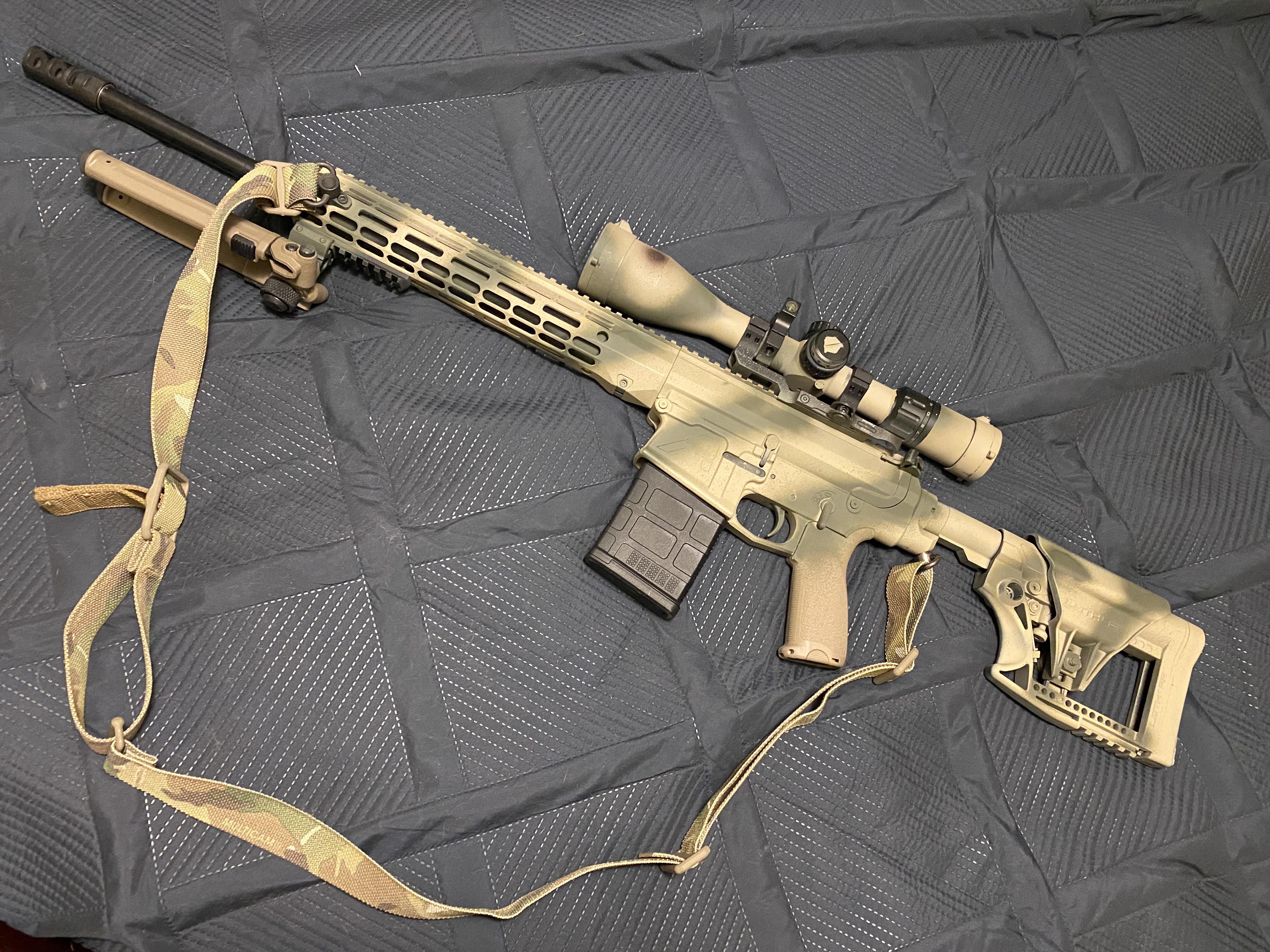 AR10 all put together and ready for load development. More in comments