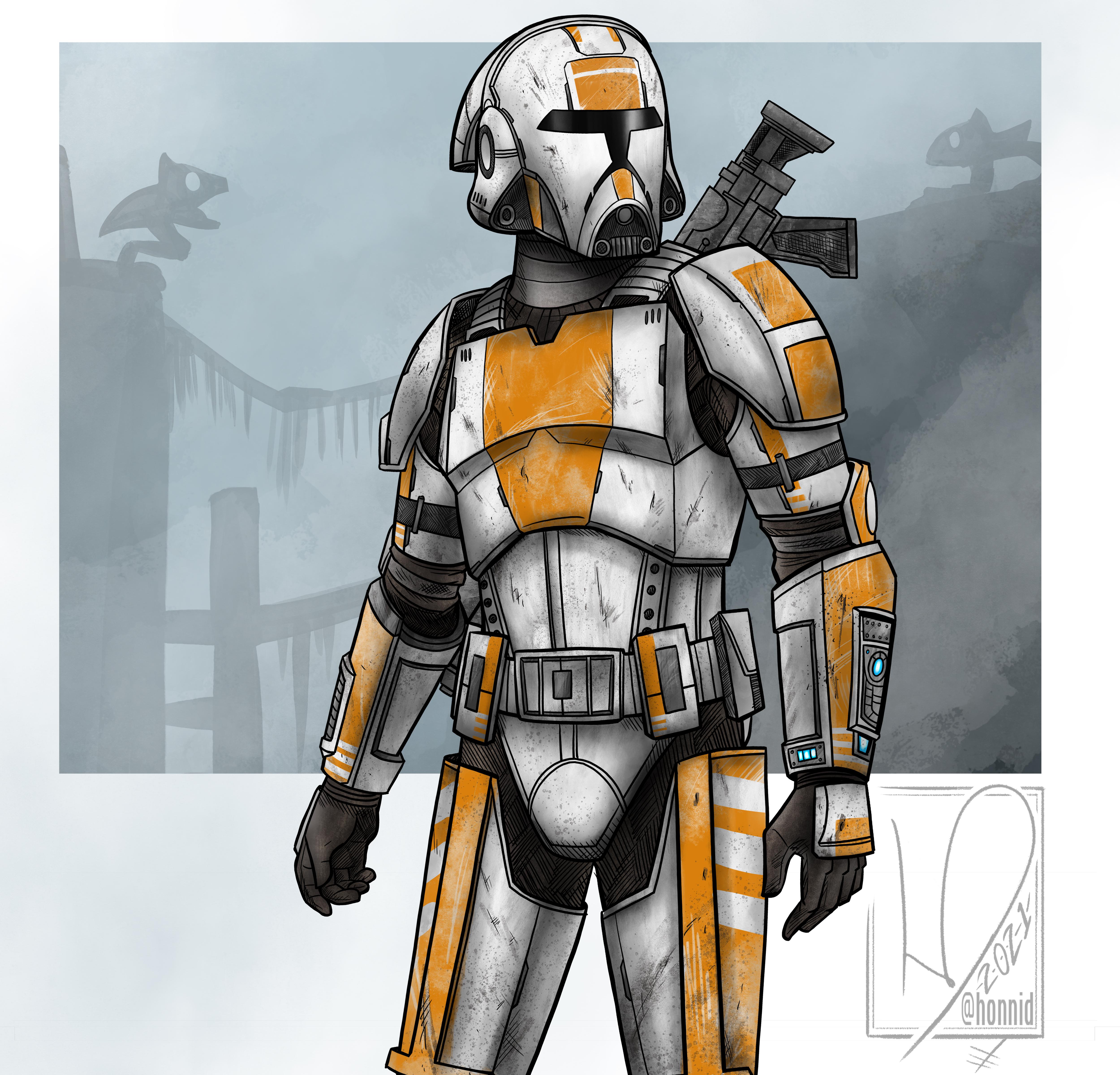 "Old Republic Trooper" by Honnid/Honni David r/swtorart