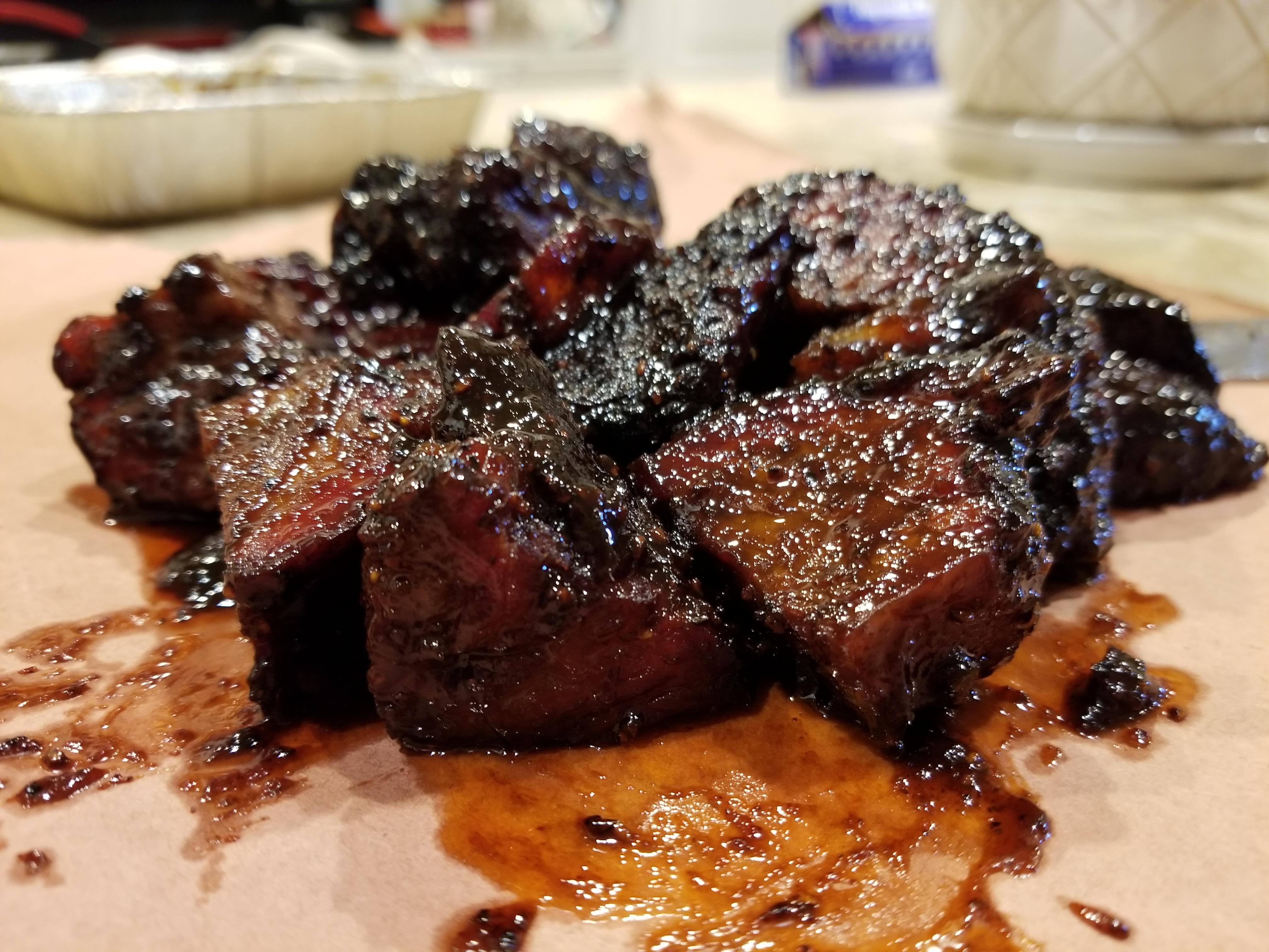 Beef rib burnt ends r/smoking
