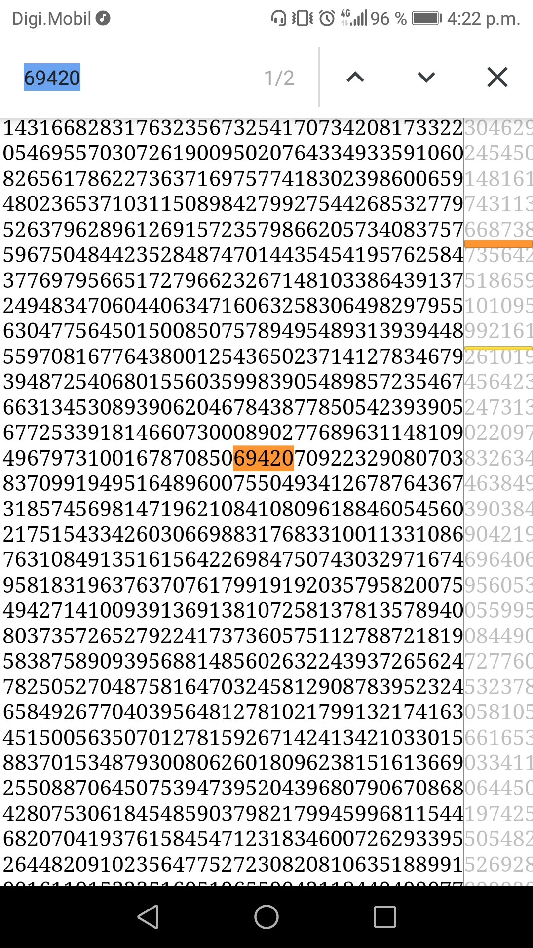 There's 2 69420 in pi digits. Nice! r/memes