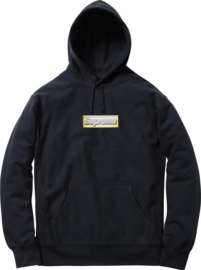 Supreme Bling Box Logo Hooded Sweatshirt ieltspolska.pl