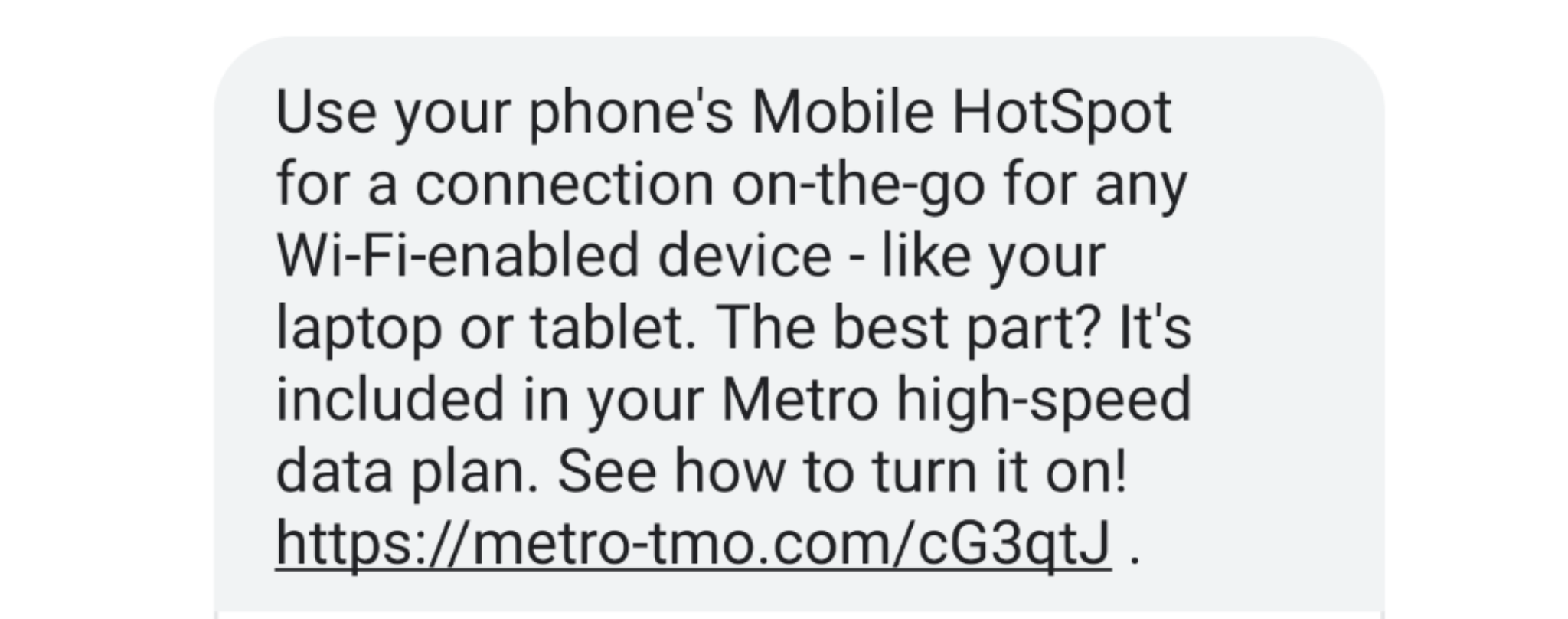 The 40 unlimited plan does not include hotspot, which I've been told multiple times from
