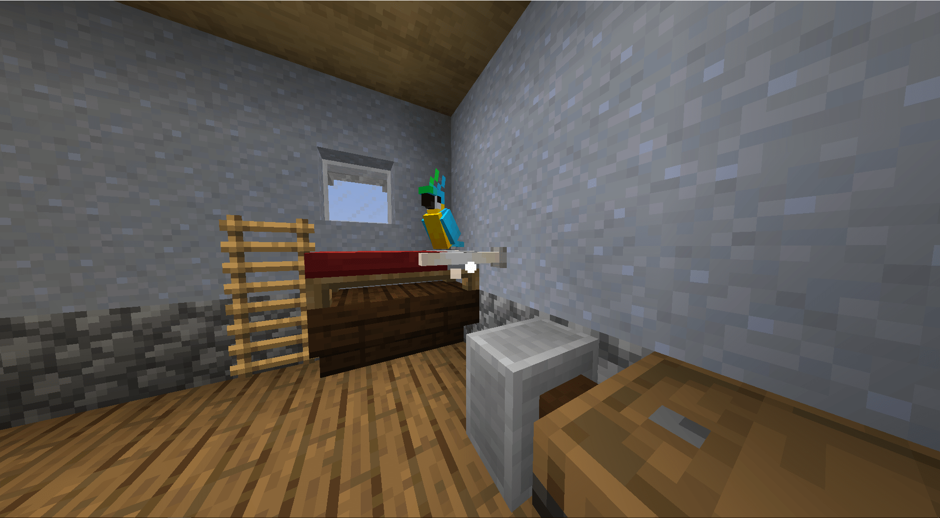 End Rods Make Good Perches To Keep Your Birds Minecraft
