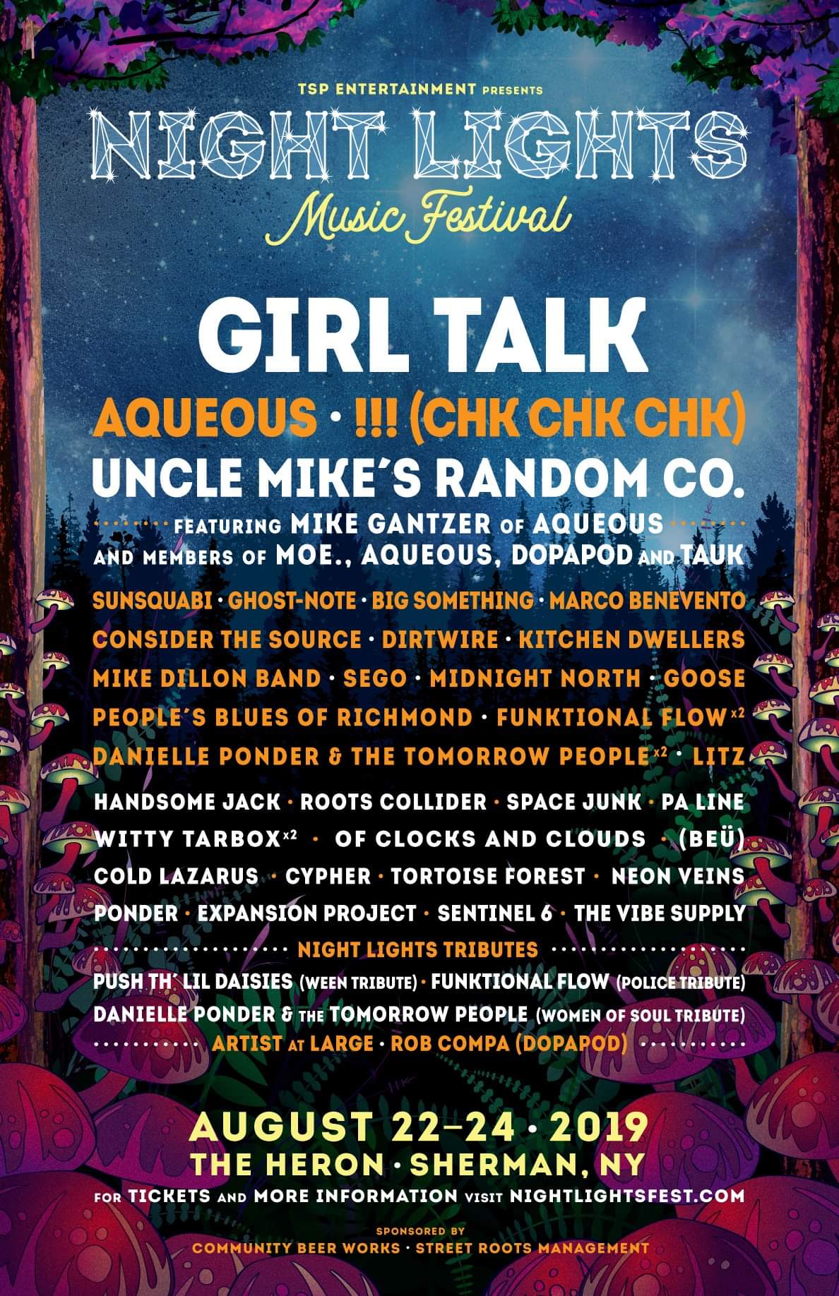 Night Lights Music Festival Girl Talk, !!!, Aqueous and more in a