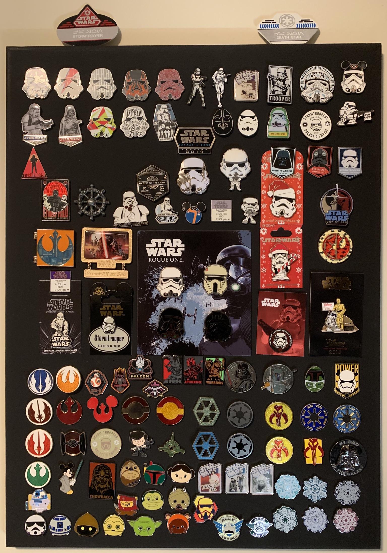 Star Wars pins (mostly Disney) starwarscollecting