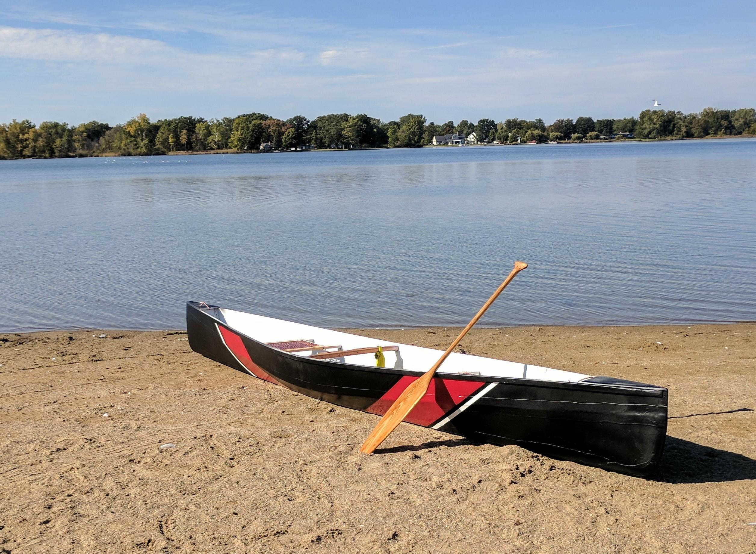 Plywood canoe made in my 2 bedroom apartment. r/woodworking