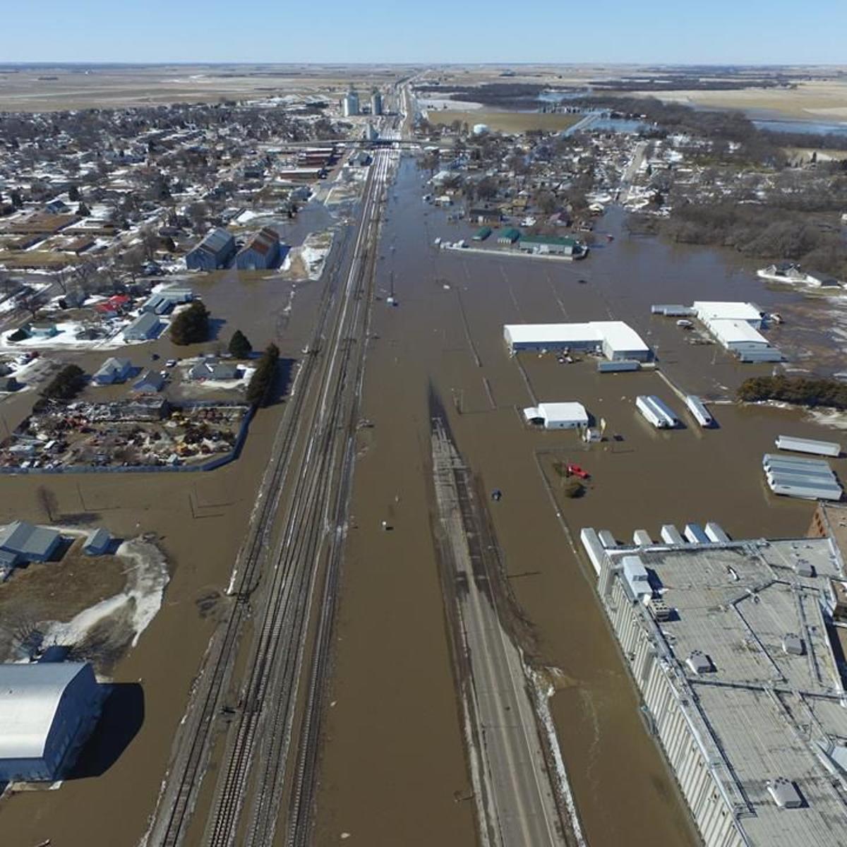 The flooding from snow melting in Nebraska hasn't been getting much