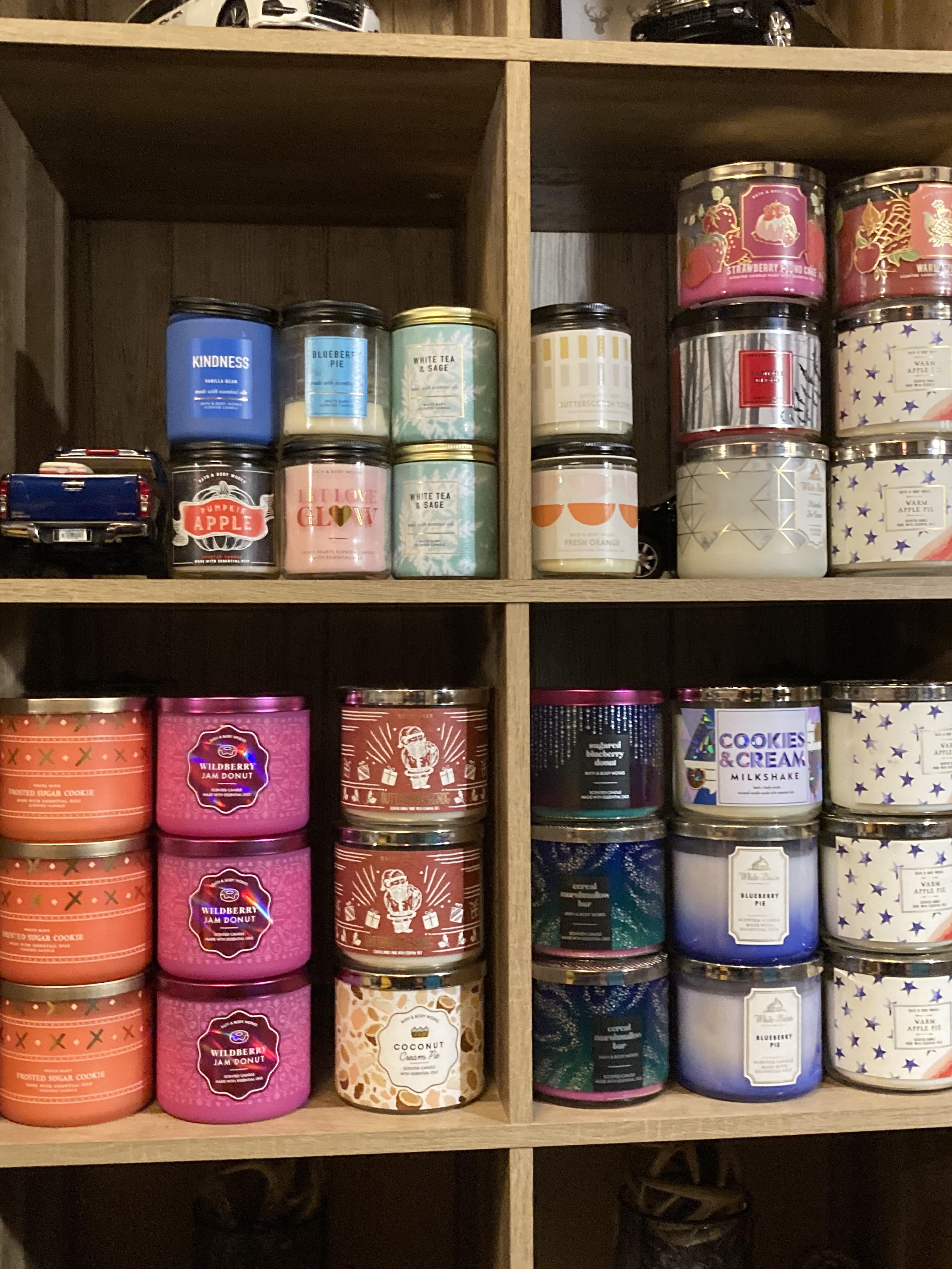 Ok these are all my Bath and Body Works Candles. I'm gourmand fan but I decided to get regulars