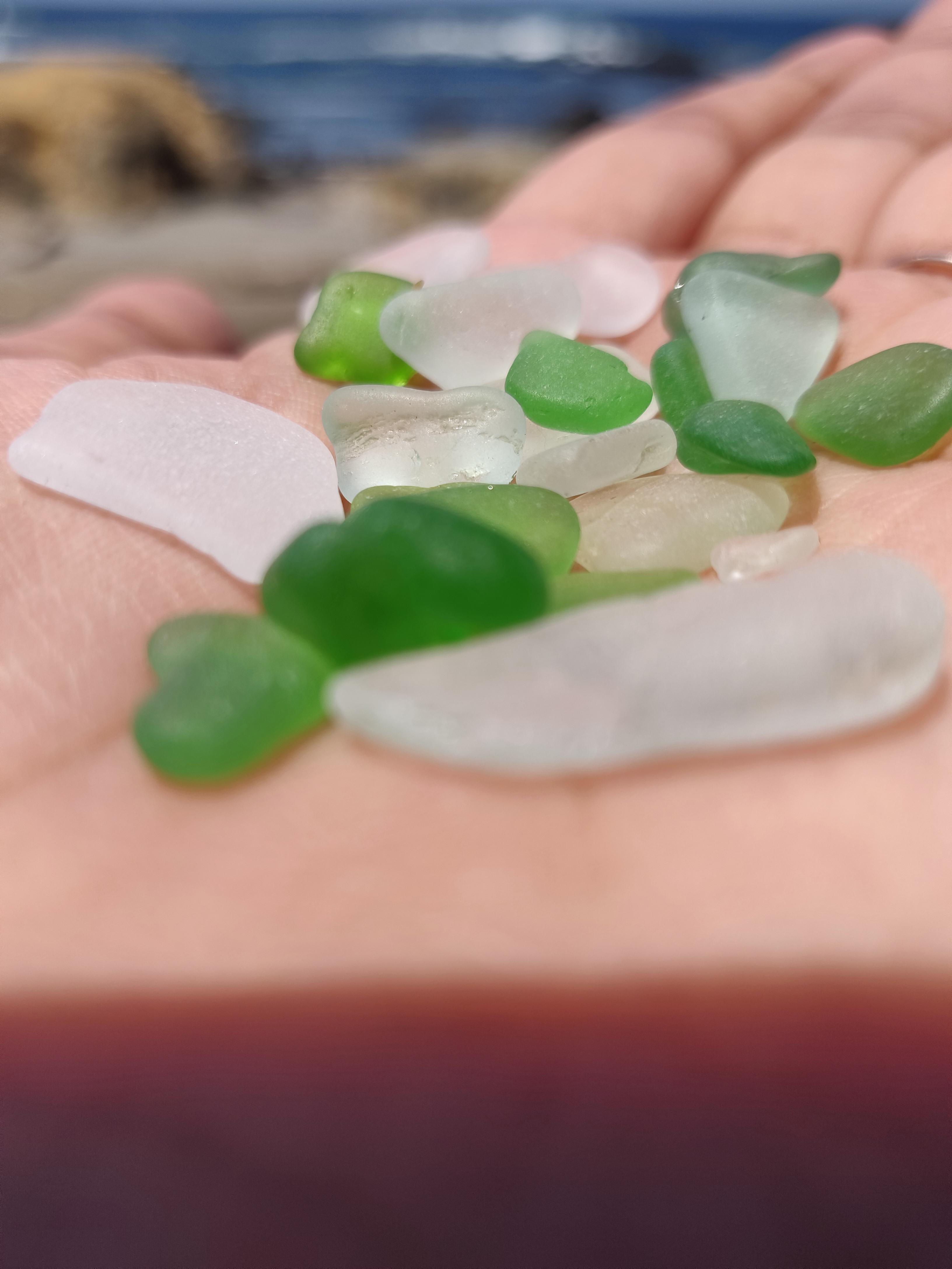 The beach was filled with glass pebbles (Glass Beach California) r/pics