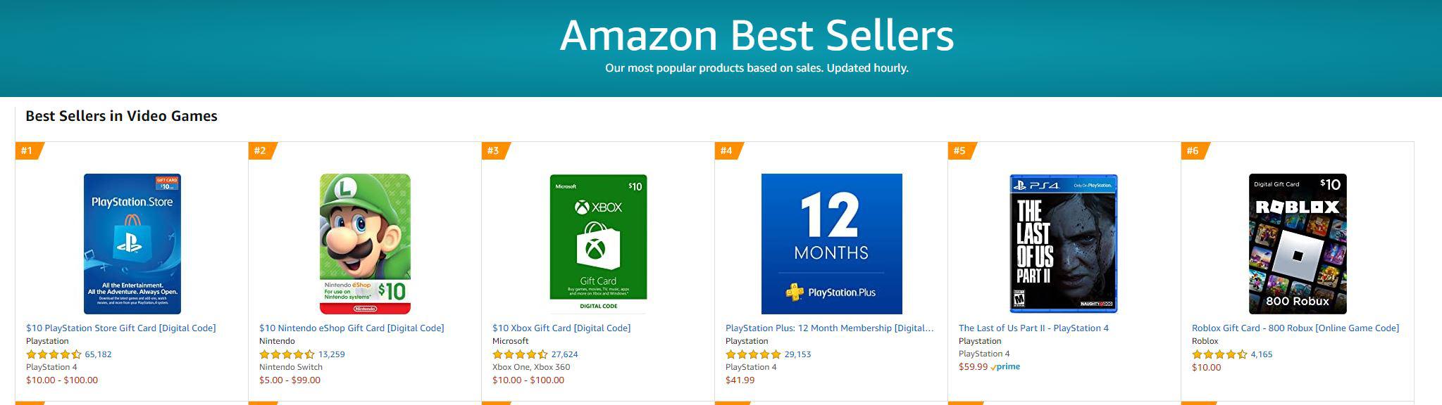 It's at 5 on Amazon's Best Selling Video Games, but the rest are just