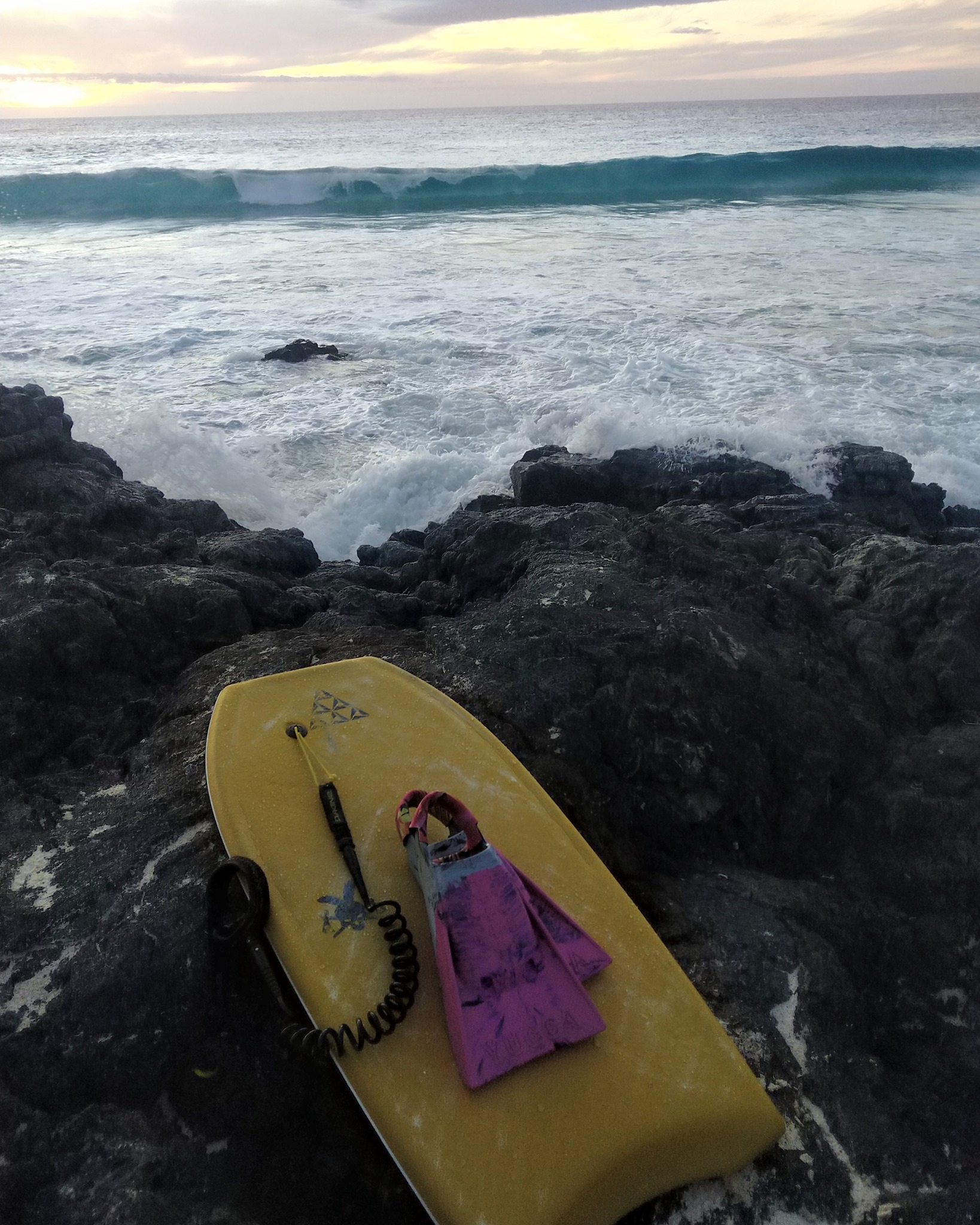 Caught a little quarantine action today (Big Island, Hawaii) r/bodyboarding