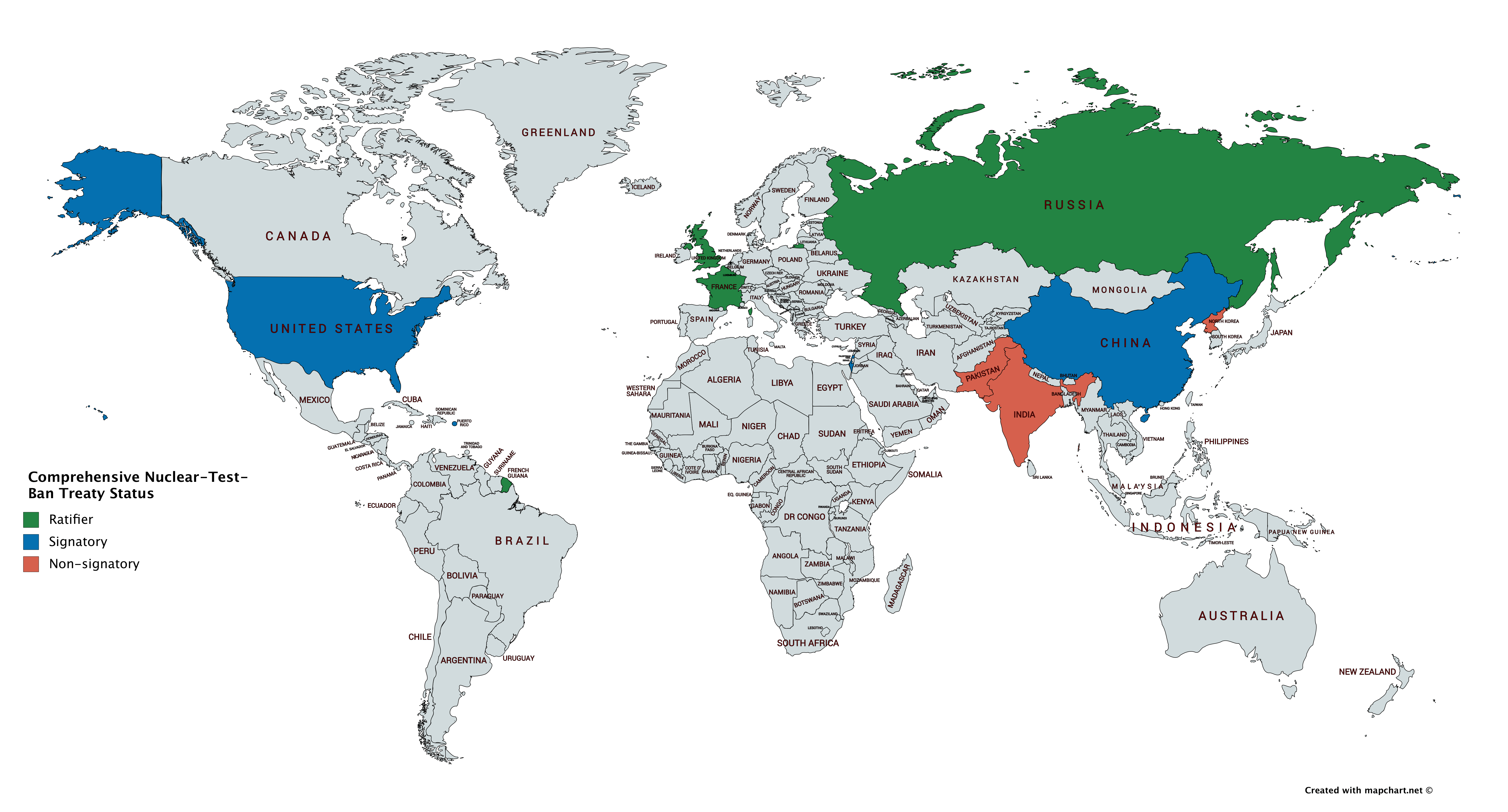 Comprehensive NuclearTestBan Treaty Status by Country [6460x3480] r