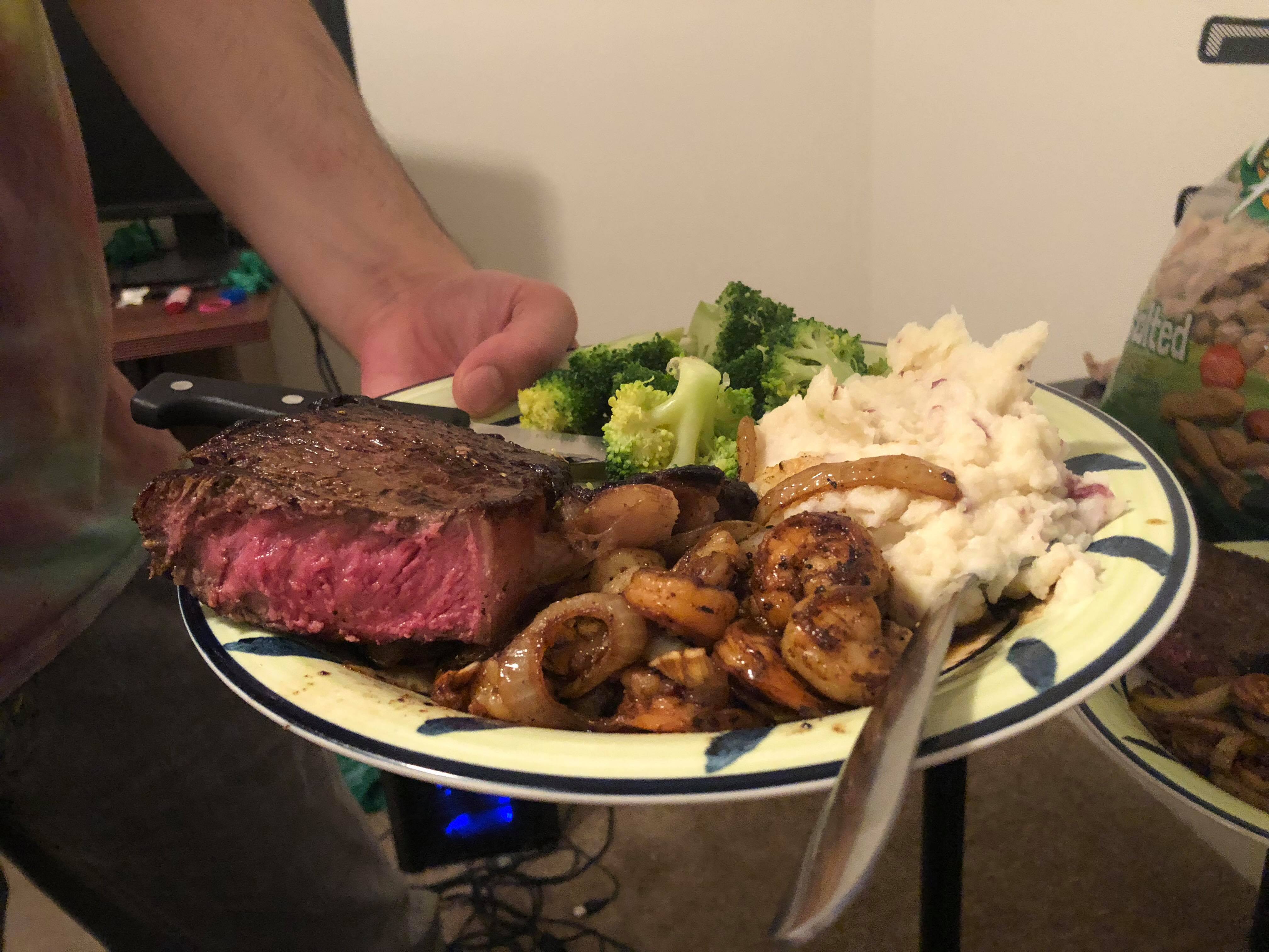 reverse sear. Costco top sirloin and side dishes. r/steak