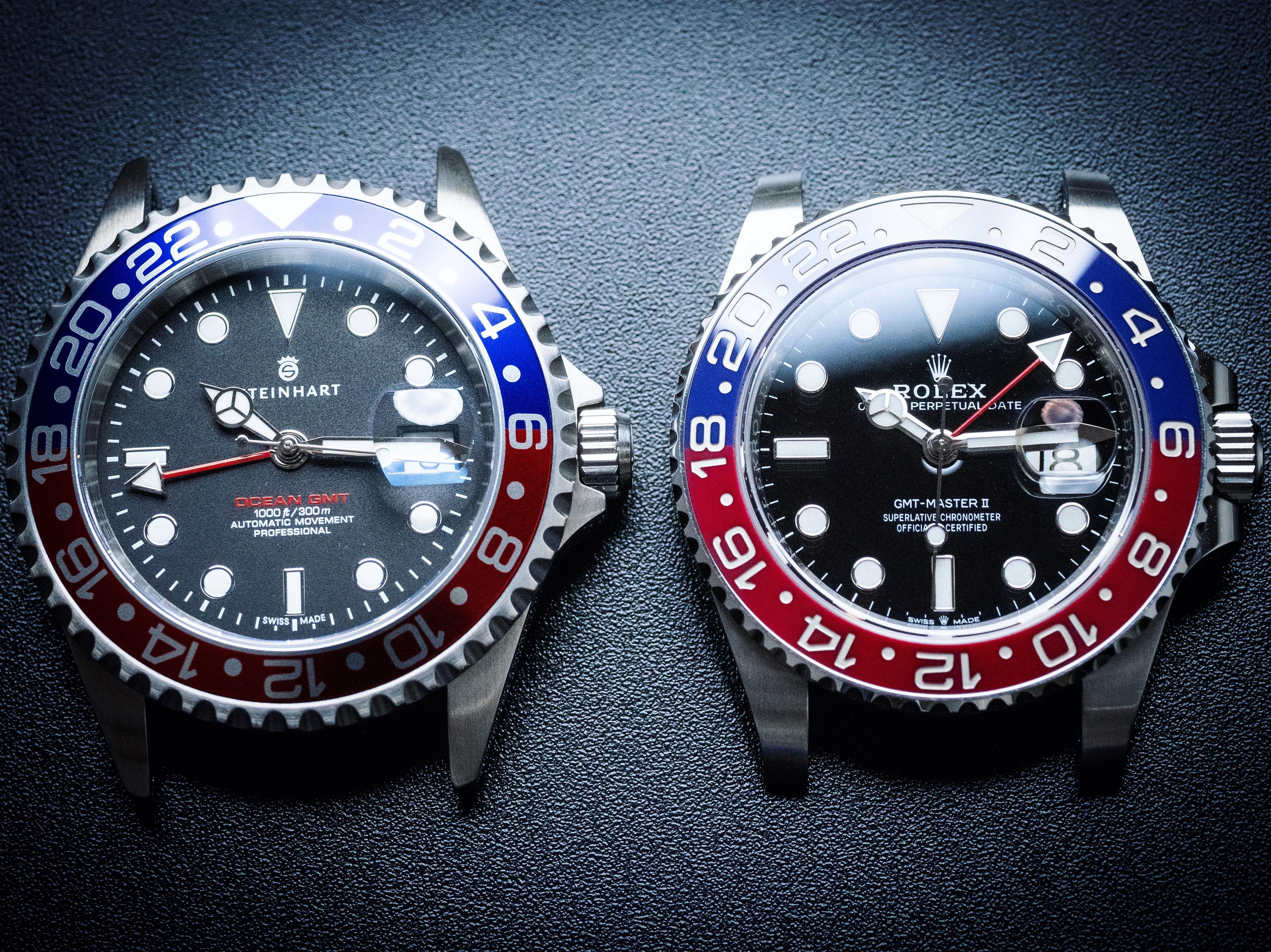 [Rolex vs Homage] Comparison r/Watches