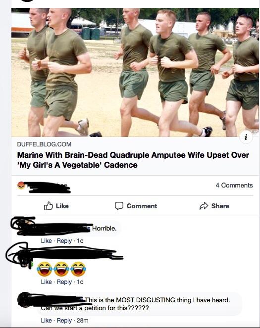 I LOVE the Duffel Blog & post a ton of their stuff. This one got my