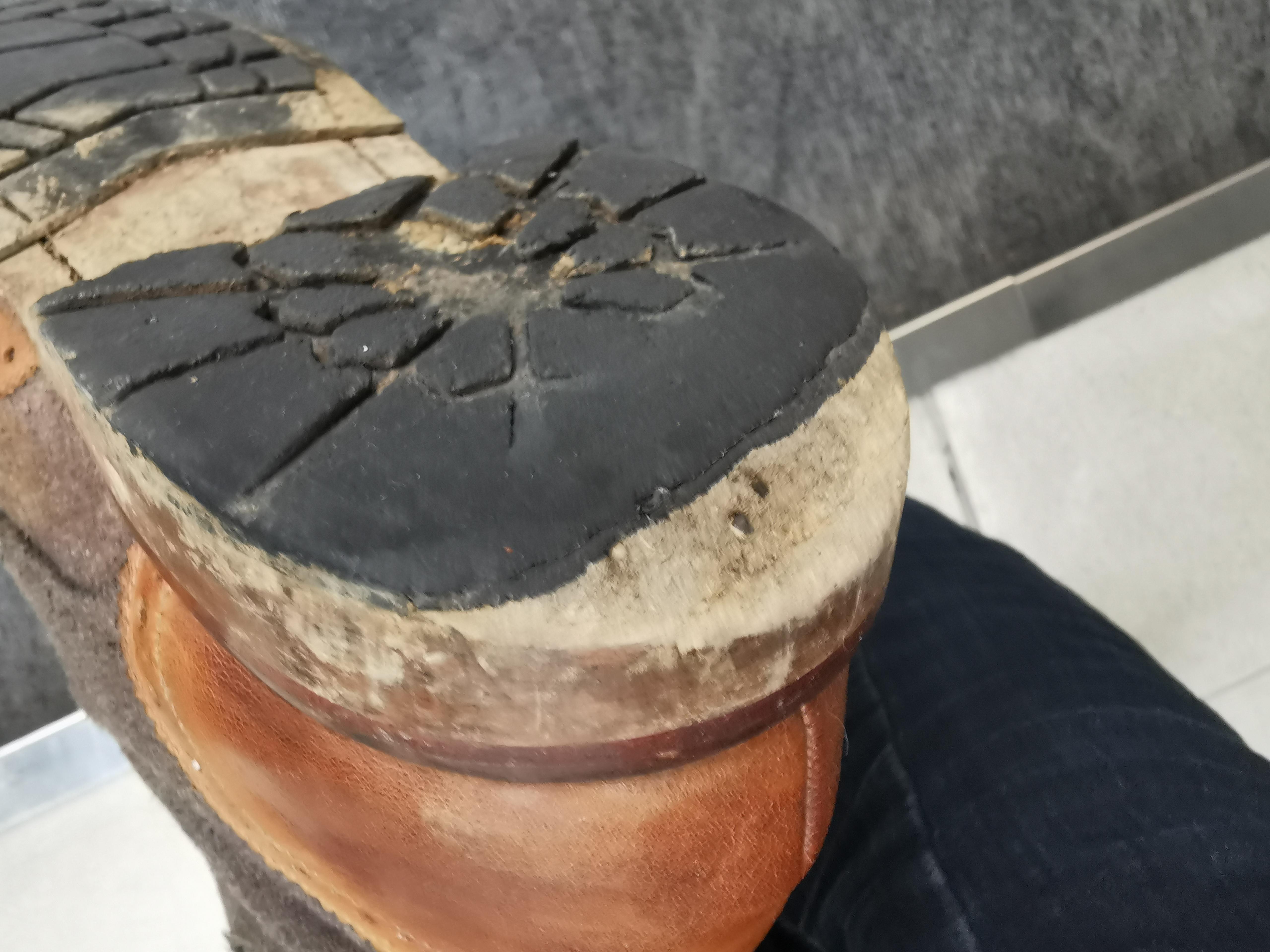 Please help me repair these shoe heels, they're my favourite boots with