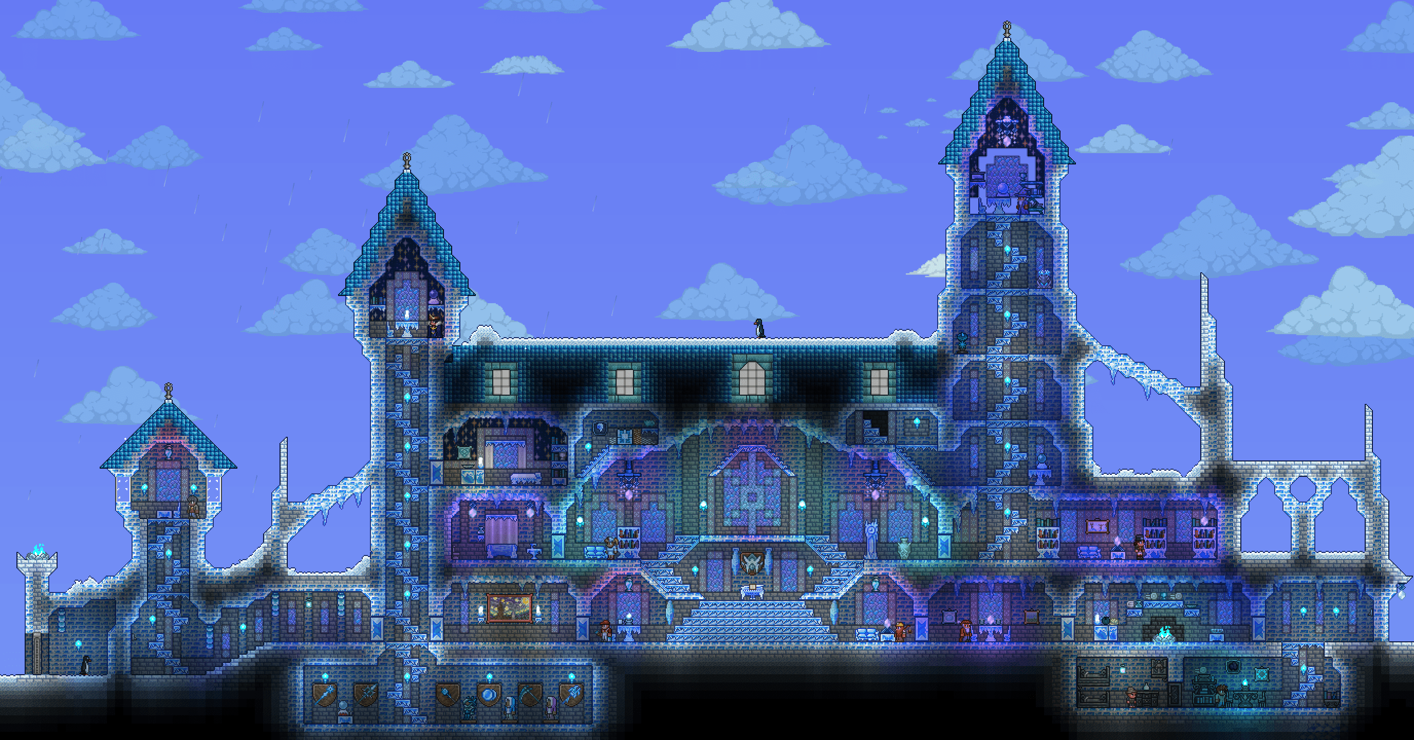 Ice Palace finished r/Terraria