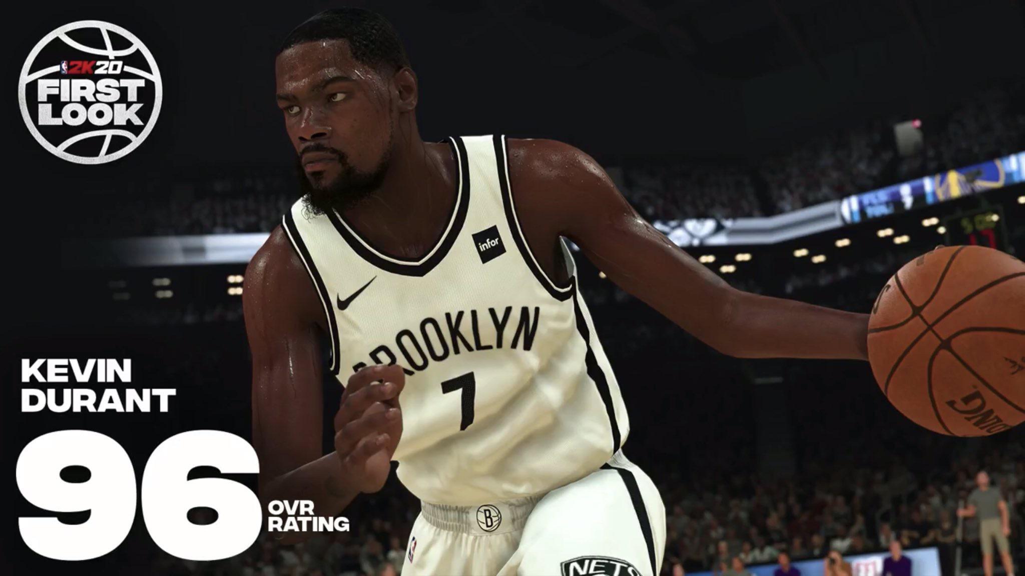 The 4th highest rated player in NBA 2K20 is a Brooklyn Net