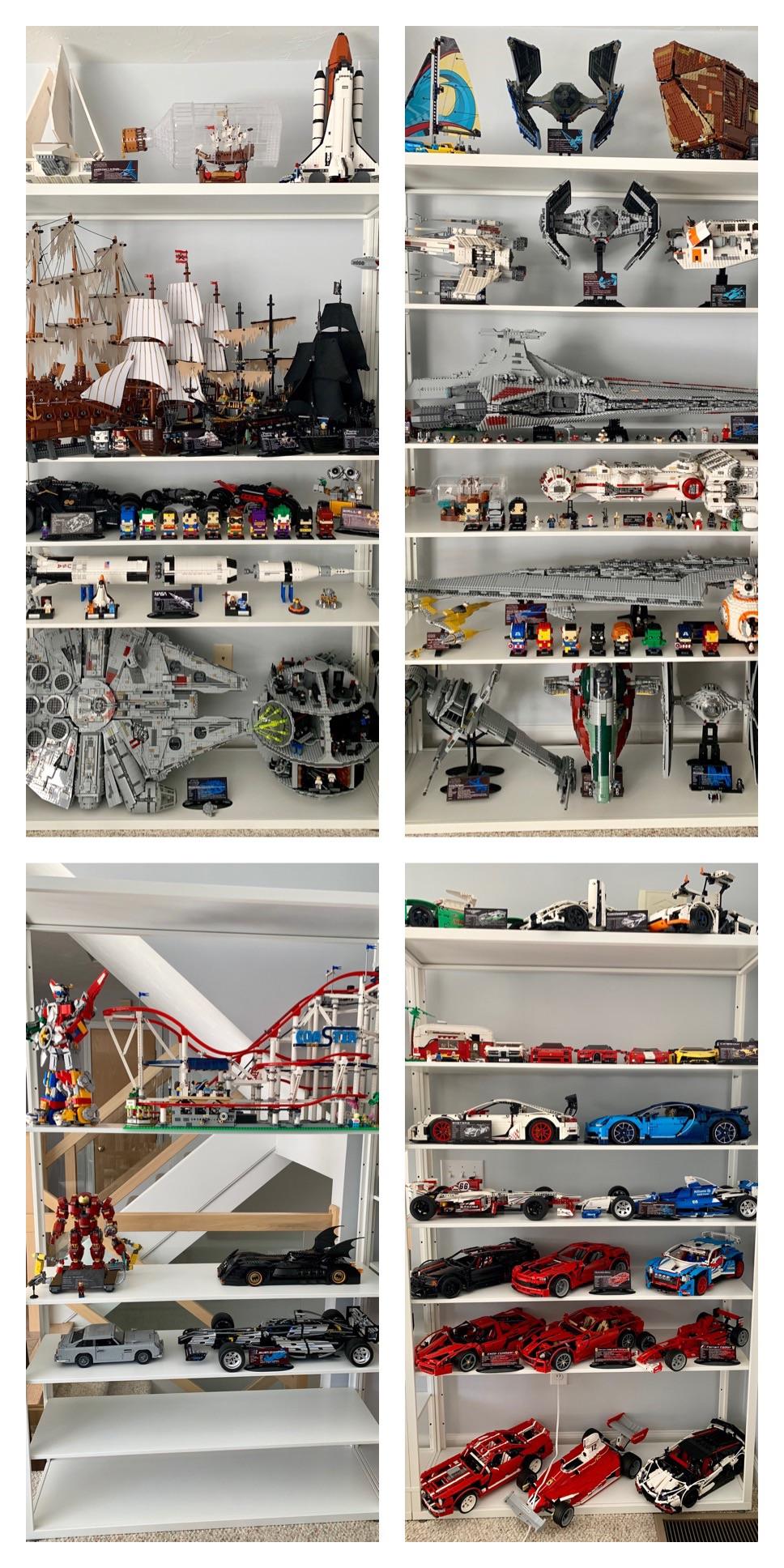 Now that I’ve expanded into a 4th shelving unit, here’s an update on