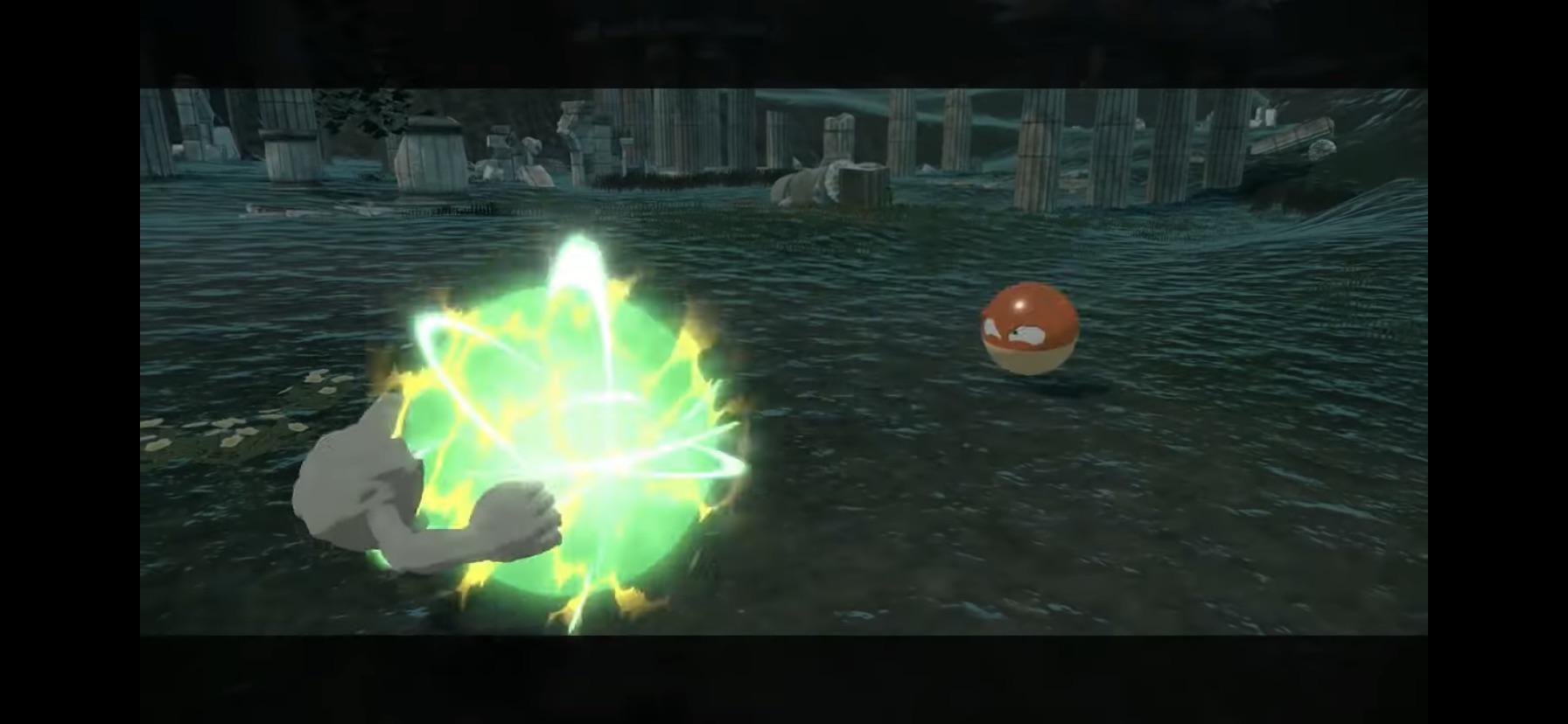 This move voltorb uses looks like an electric move, but is super
