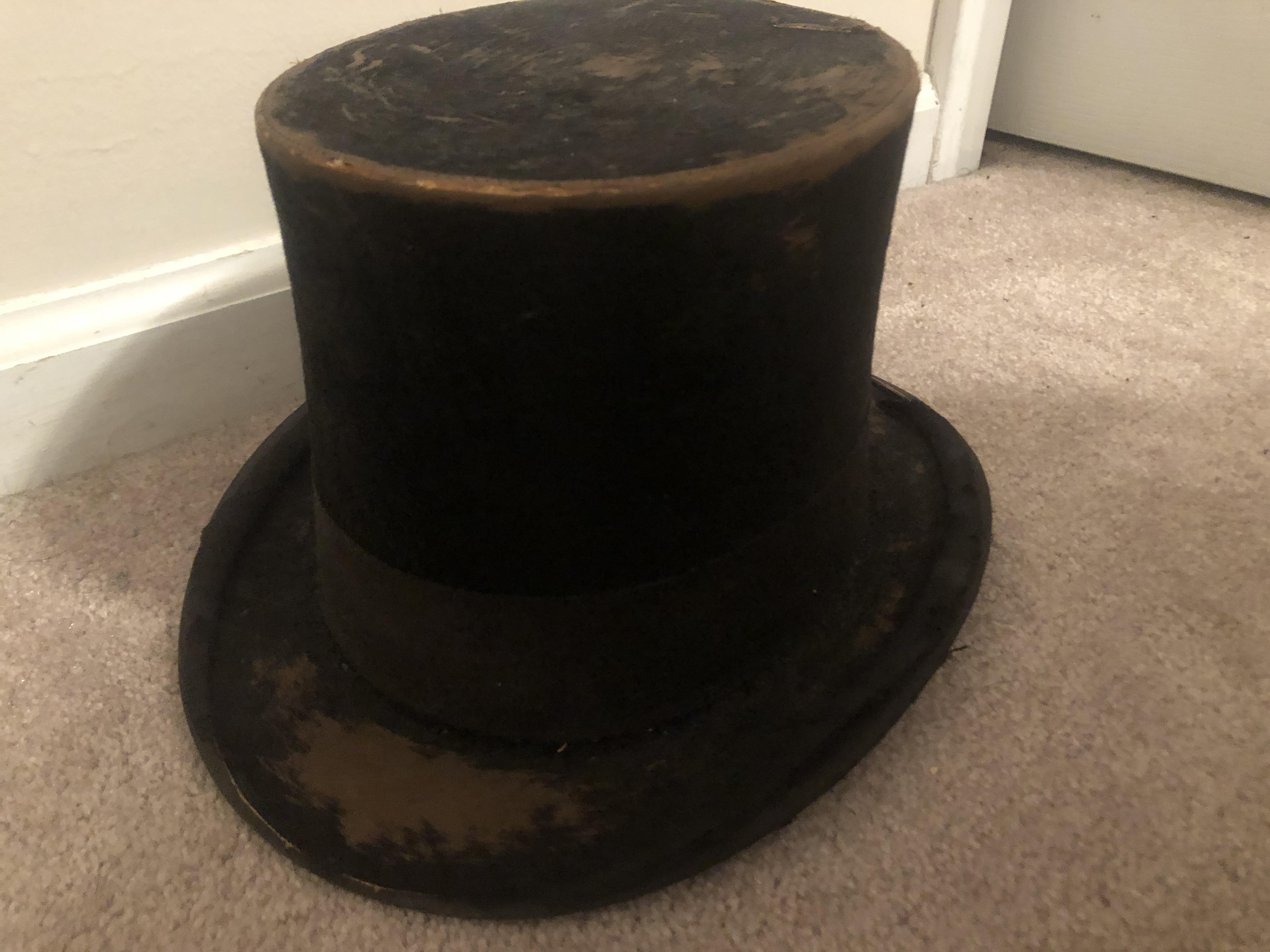 Top hat that belonged to my great great great grandfather (I think