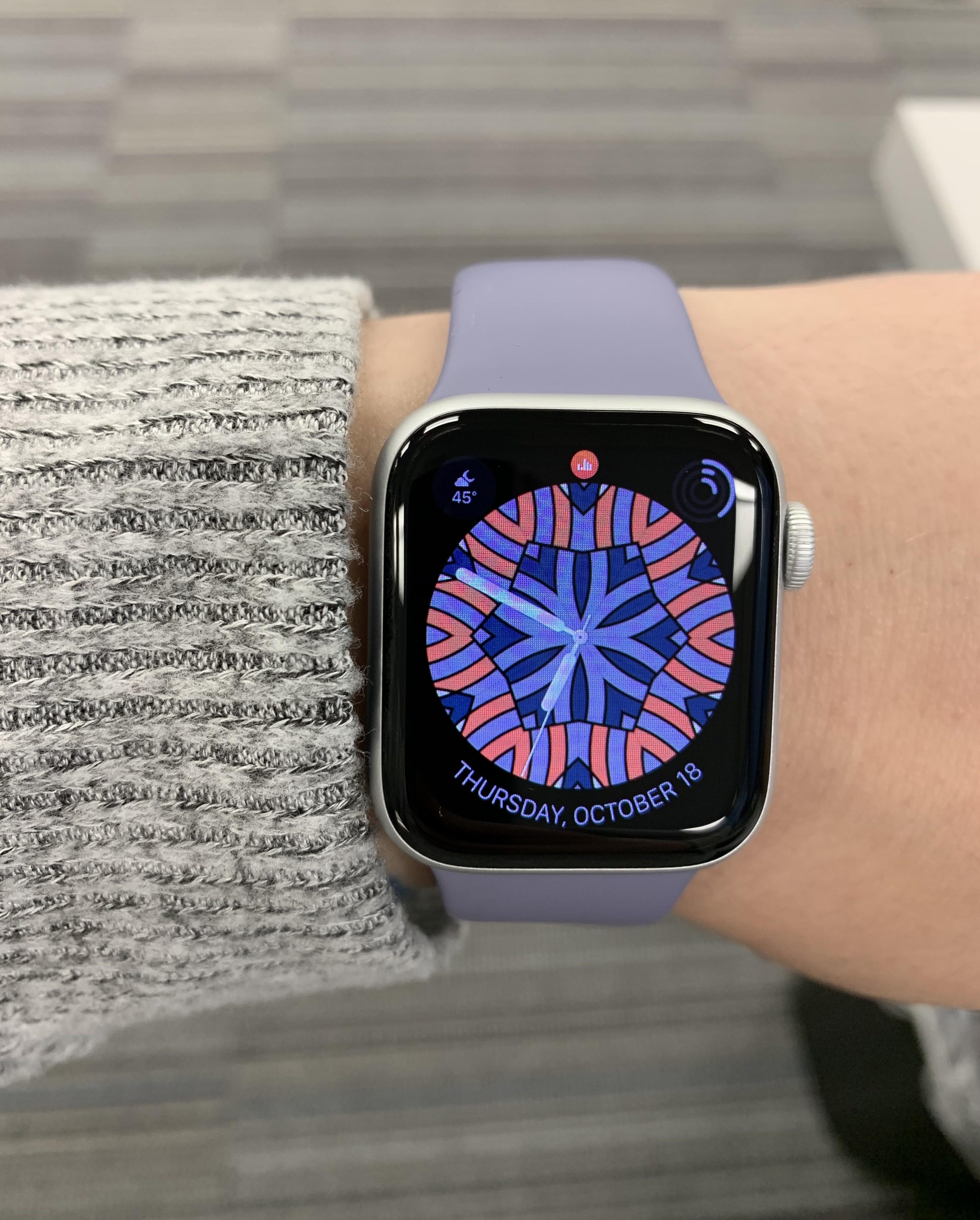 Applewatchlavenderbandrosegold