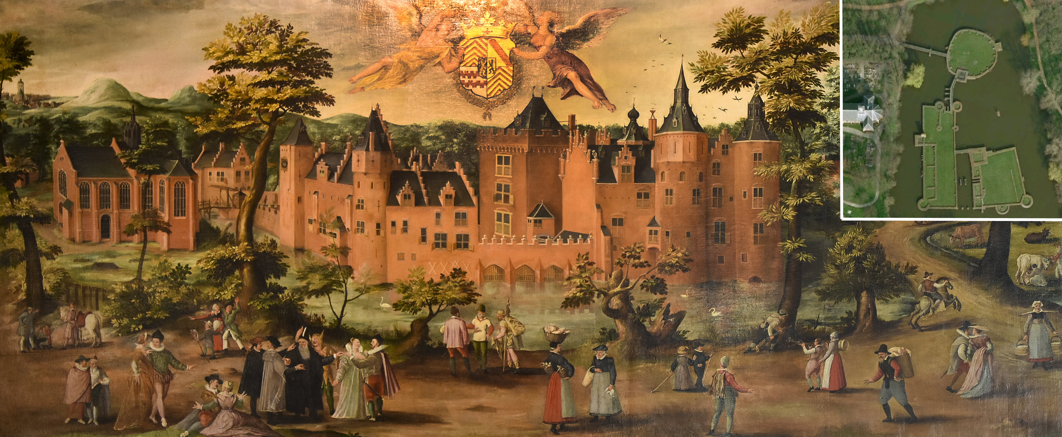 Castle Egmond Netherlands, built 1129 demolished 1573 to prevent