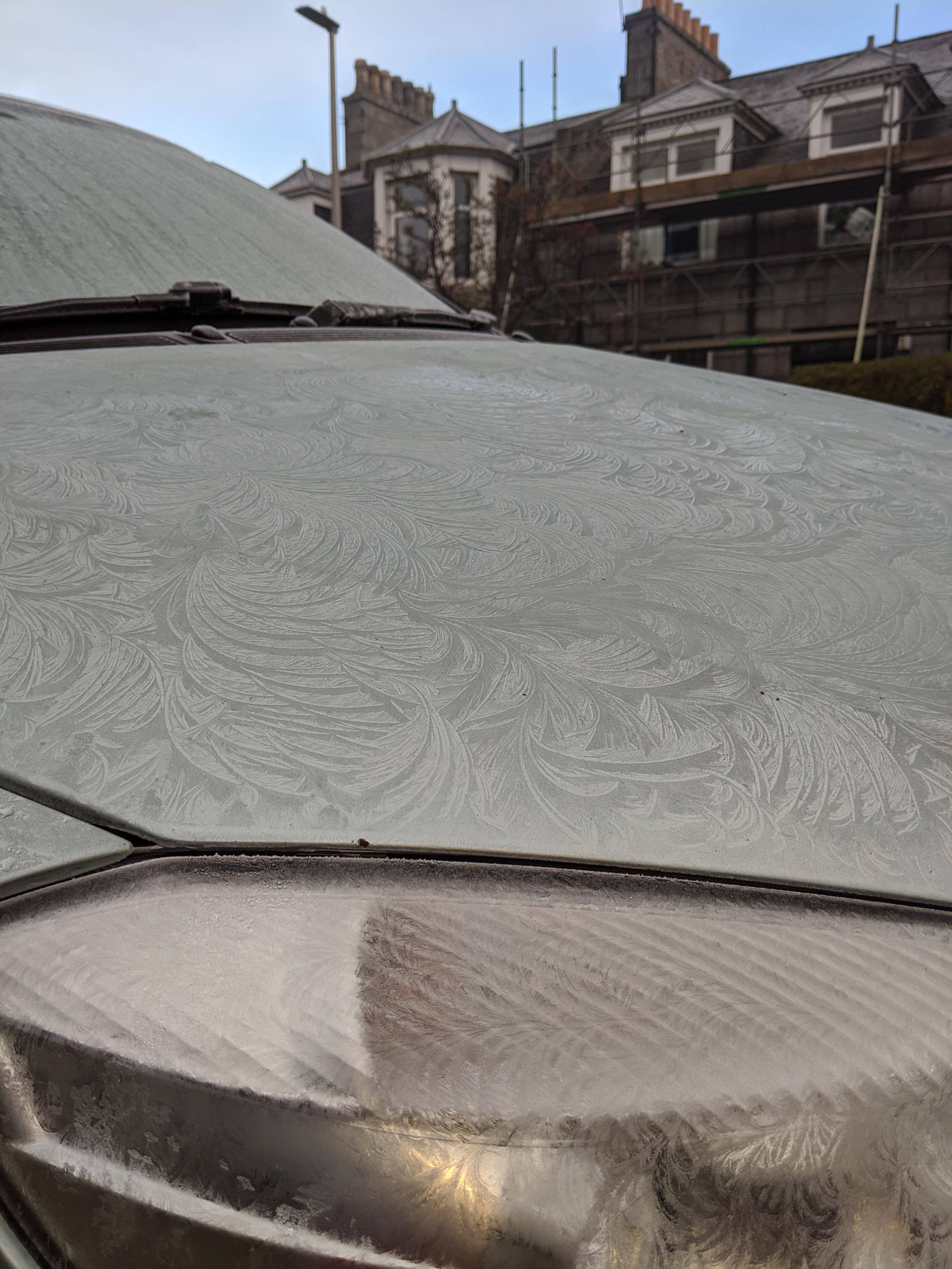 How my car frosted over r/mildlyinteresting