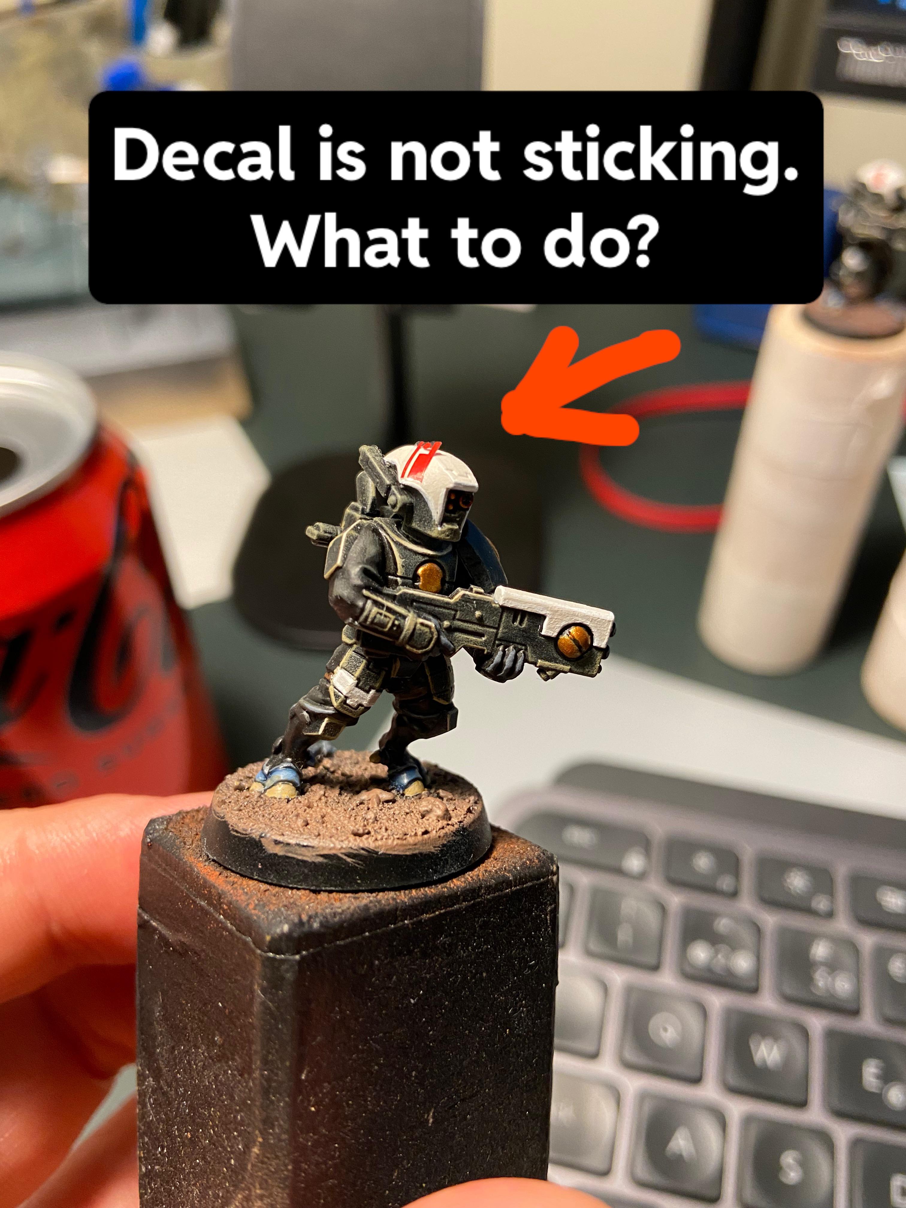Help. My decal is not sticking. What to do? r/Warhammer40k