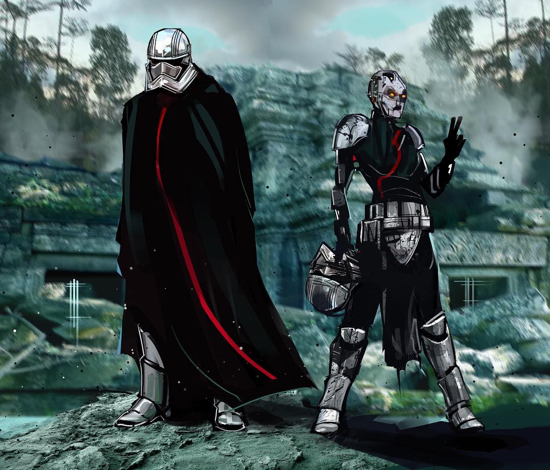 Captain Phasma (Before & After the Trash Compactor) by Eli Hyder r