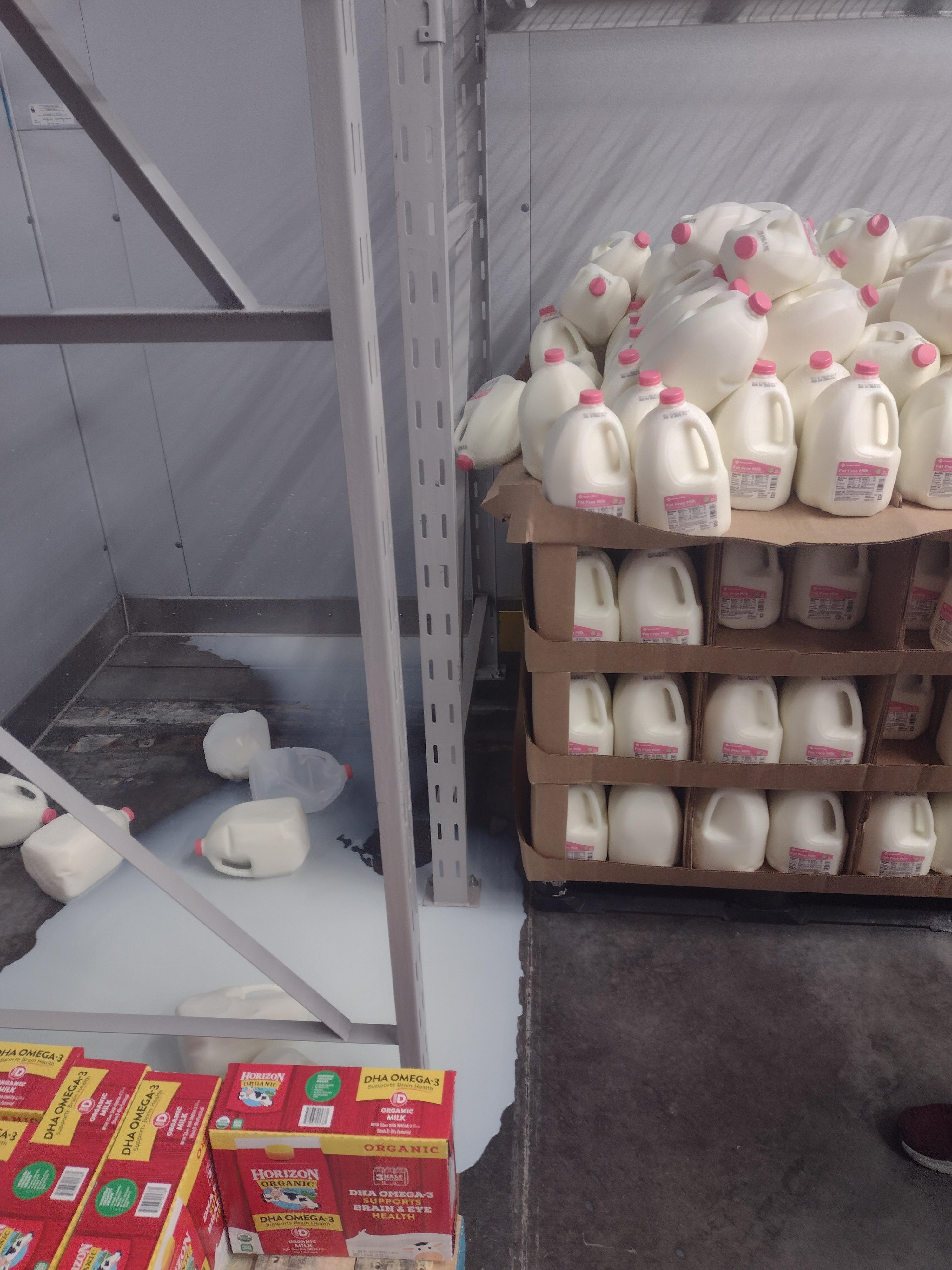 We had a remodel this year and the care for the new dairy cooler fell