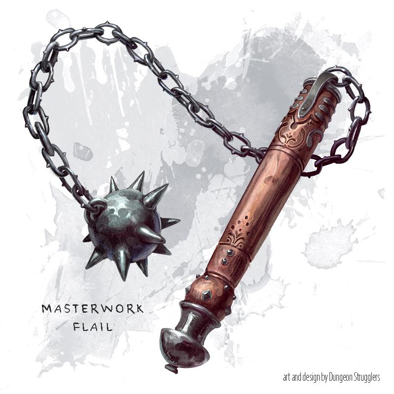 [OC][Art] Masterwork Flail Weapon (flail) r/DnD