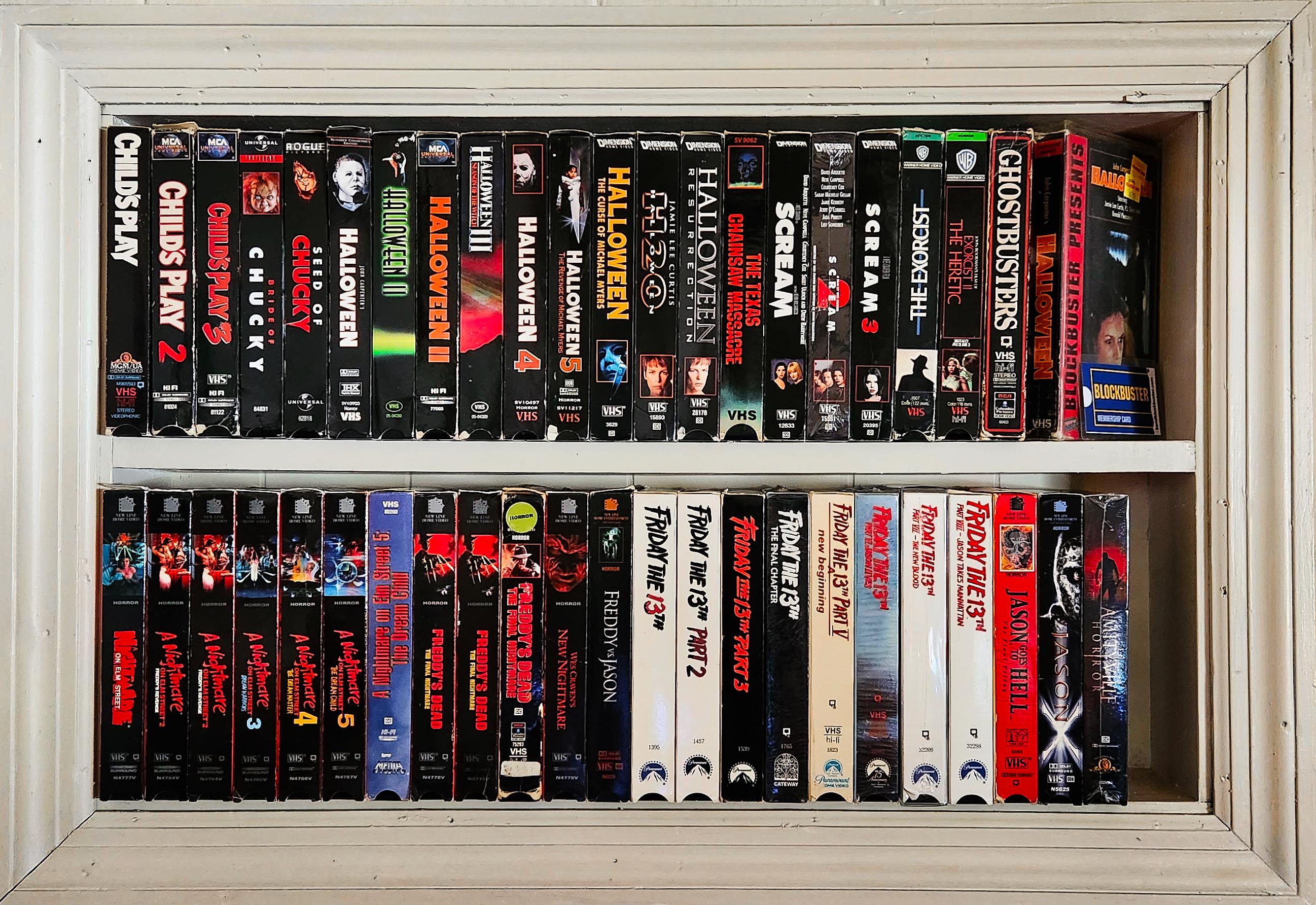 My Horror VHS Collection is now complete! r/VHS