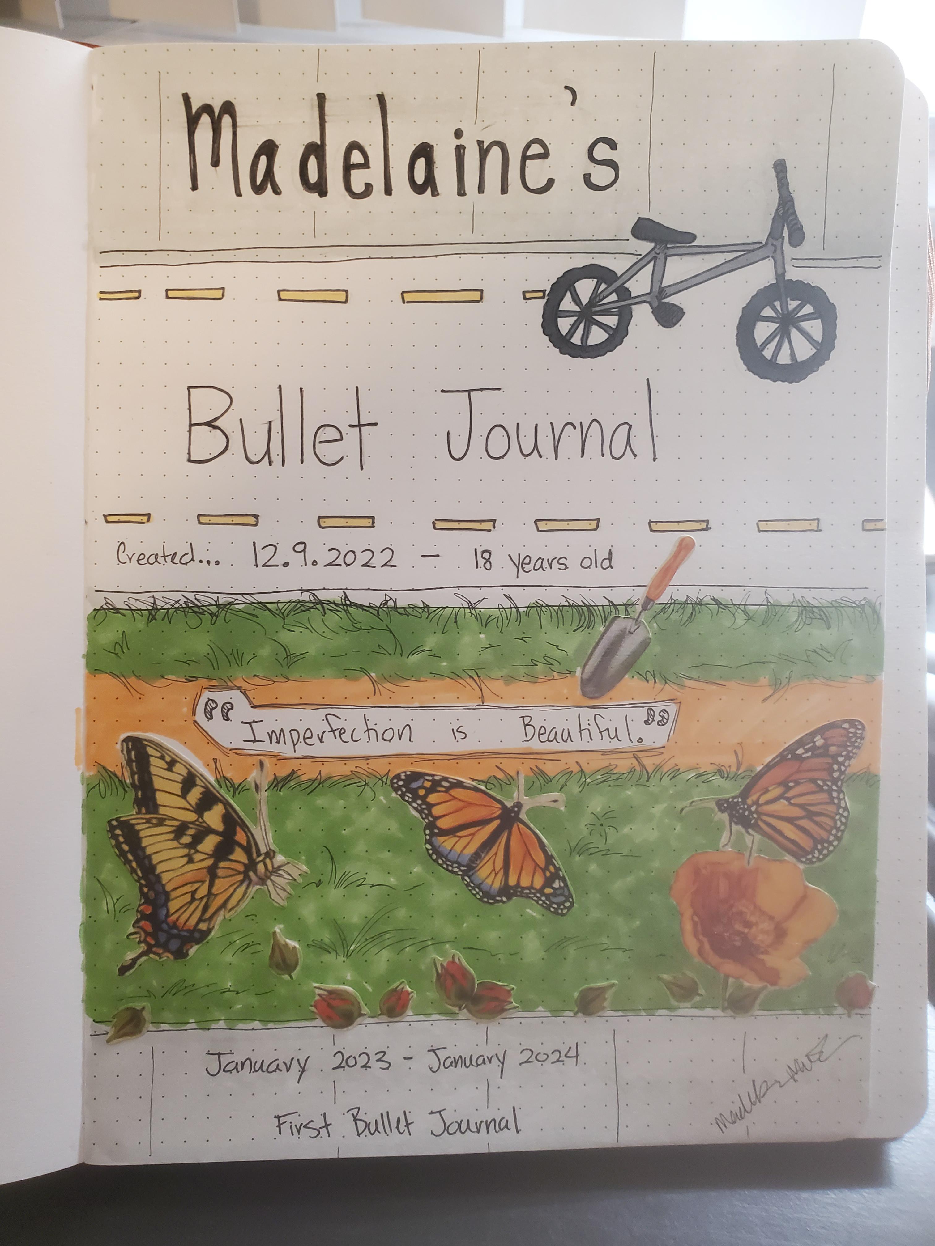 First bullet journal ever!! Cover page r/bulletjournal