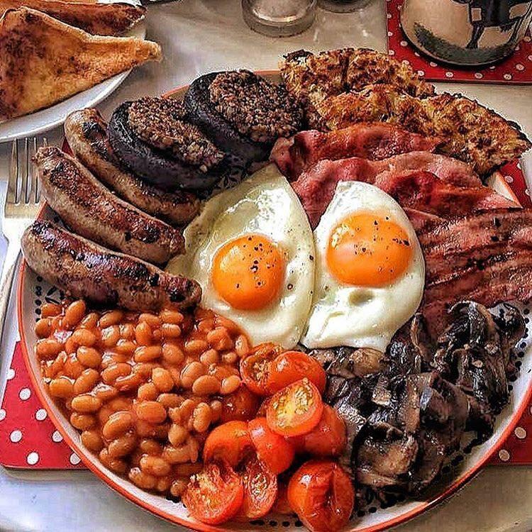 A hearty full English breakfast. r/pics