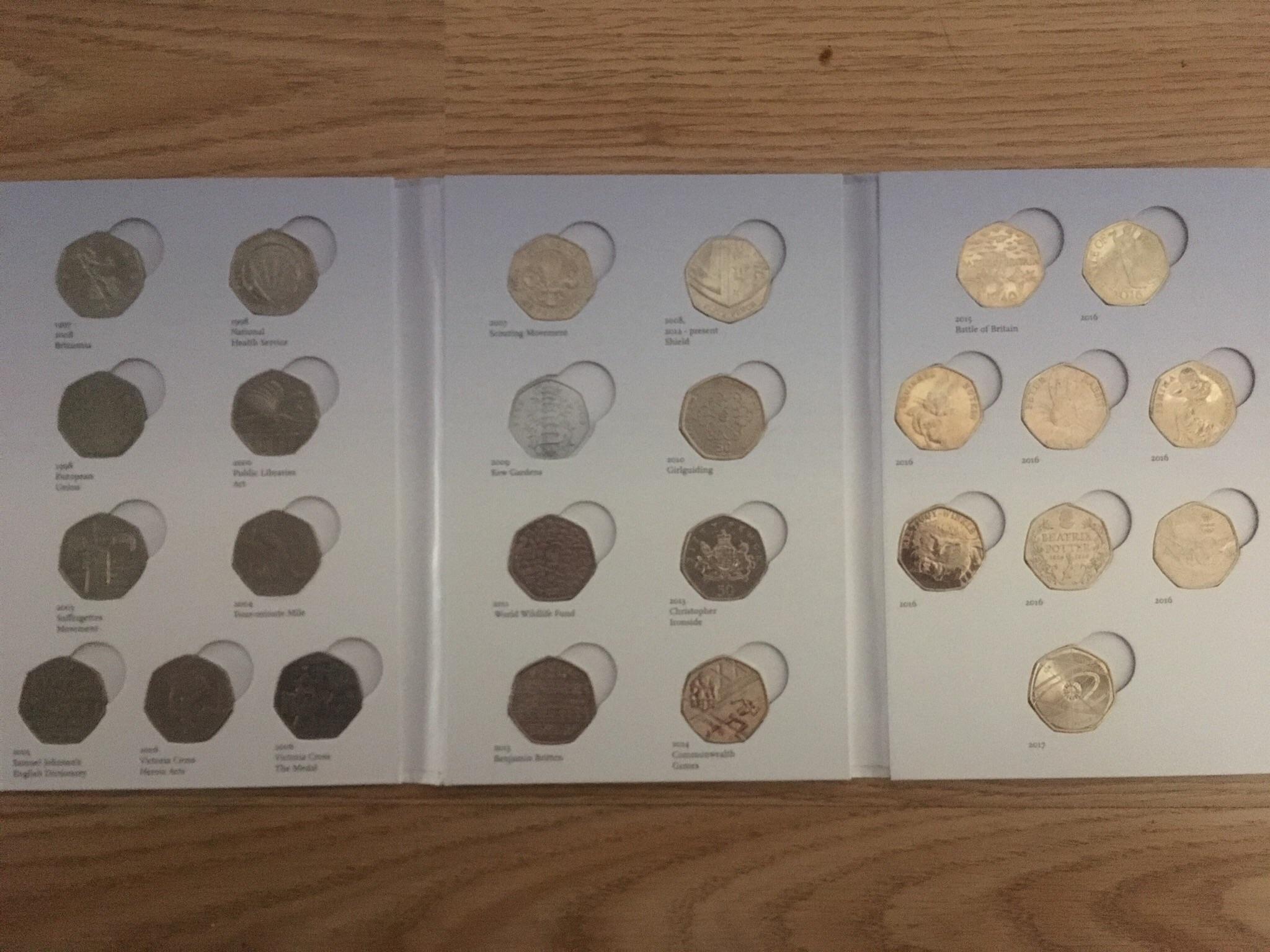 British 50p collection, 19972017 (minus Kew Gardens) r/coins