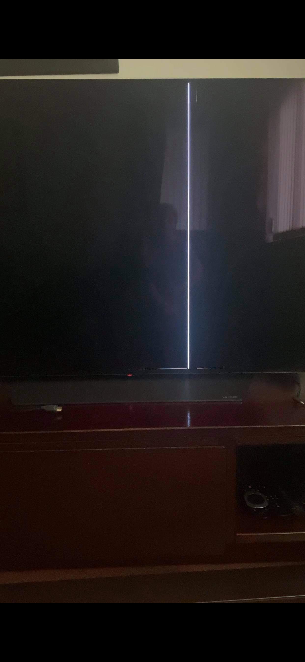 Got an issue with a LG 55inch tv, it turns on, displays this with