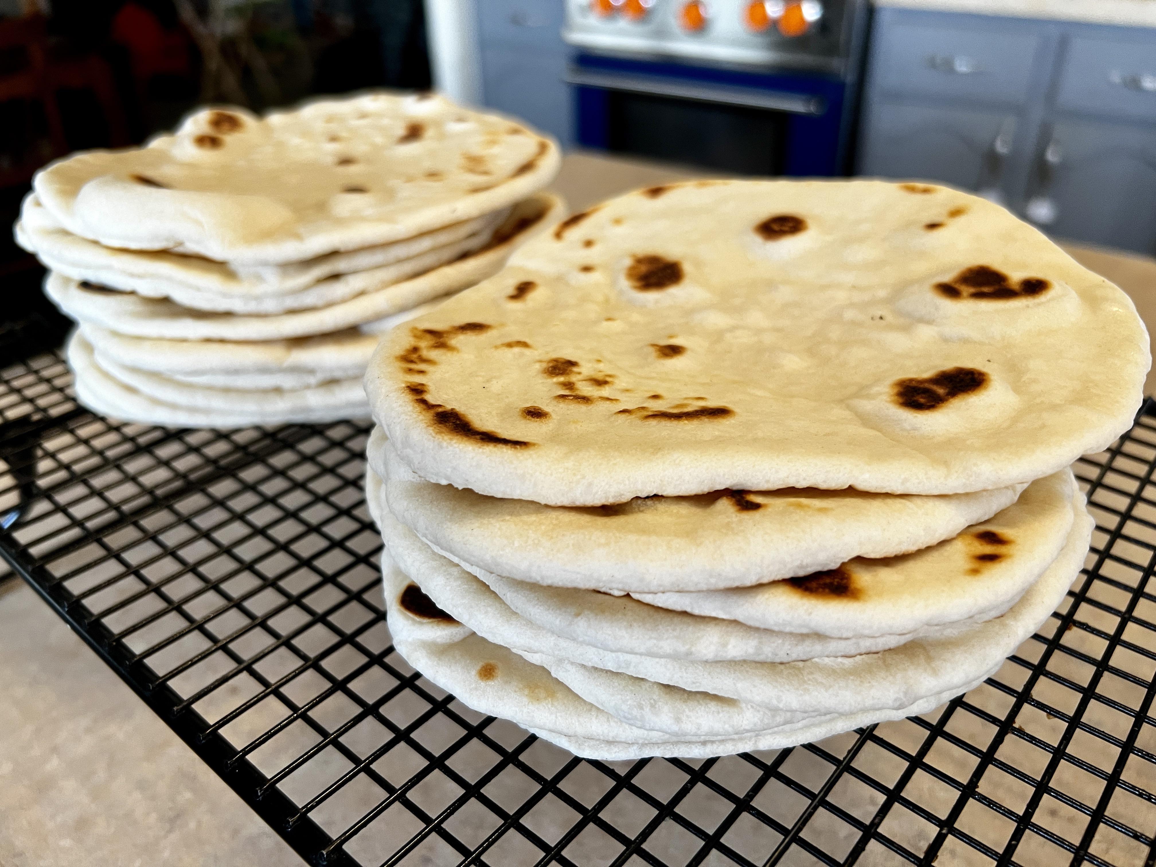 Extra soft and fluffy yeasted tortillas. r/FoodPorn