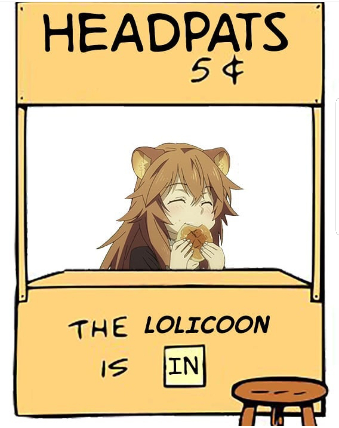 I'd pay 5 to give her head pats r/Raphtalia