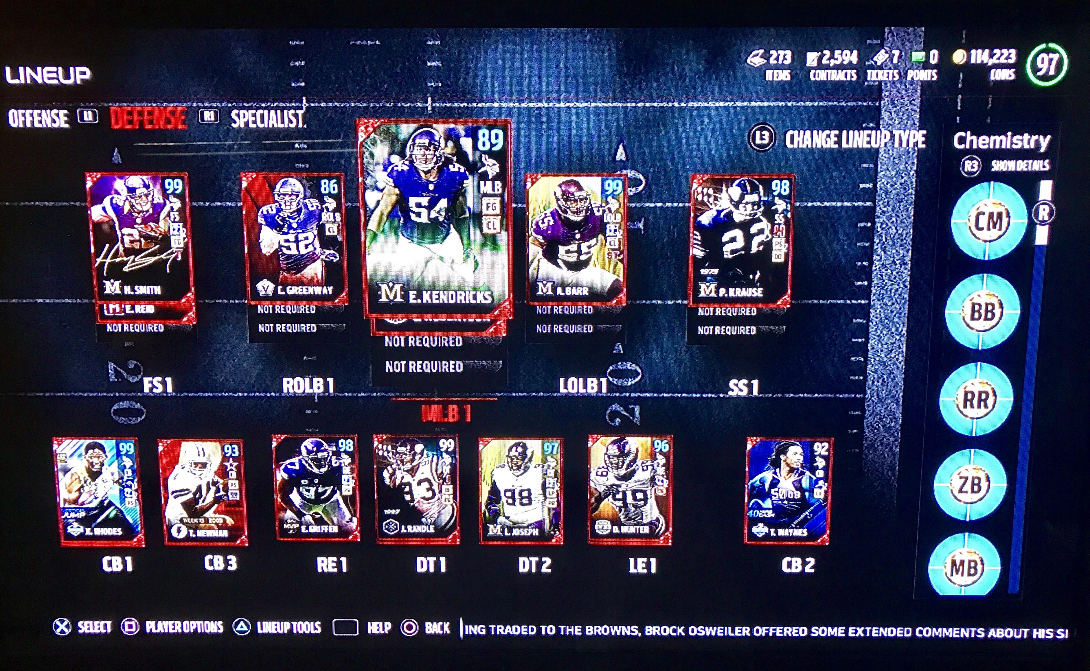 All Minnesota Vikings Defense r/MaddenUltimateTeam