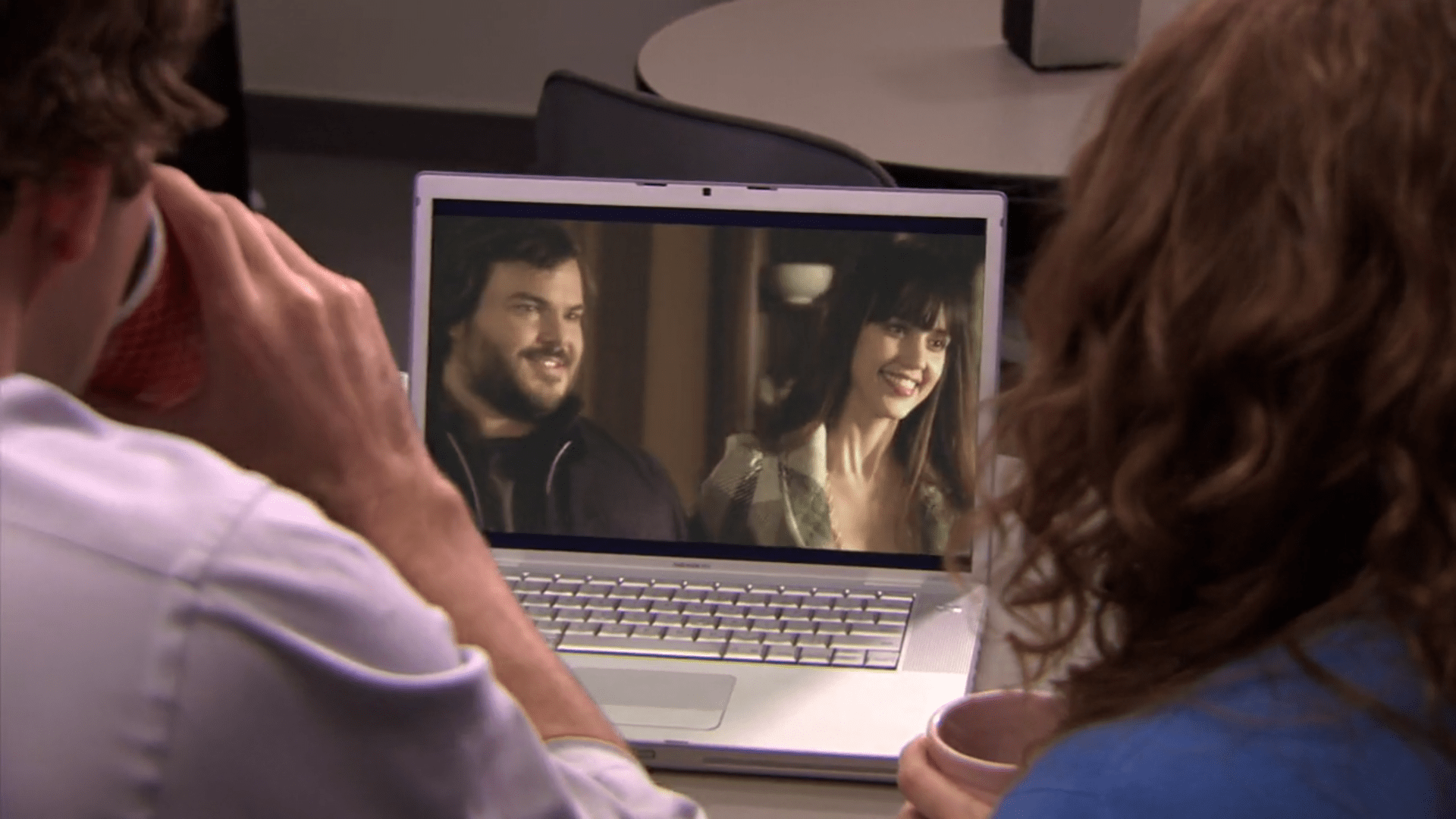 That time Jack Black and Jessica Alba were technically on The Office.. r/DunderMifflin