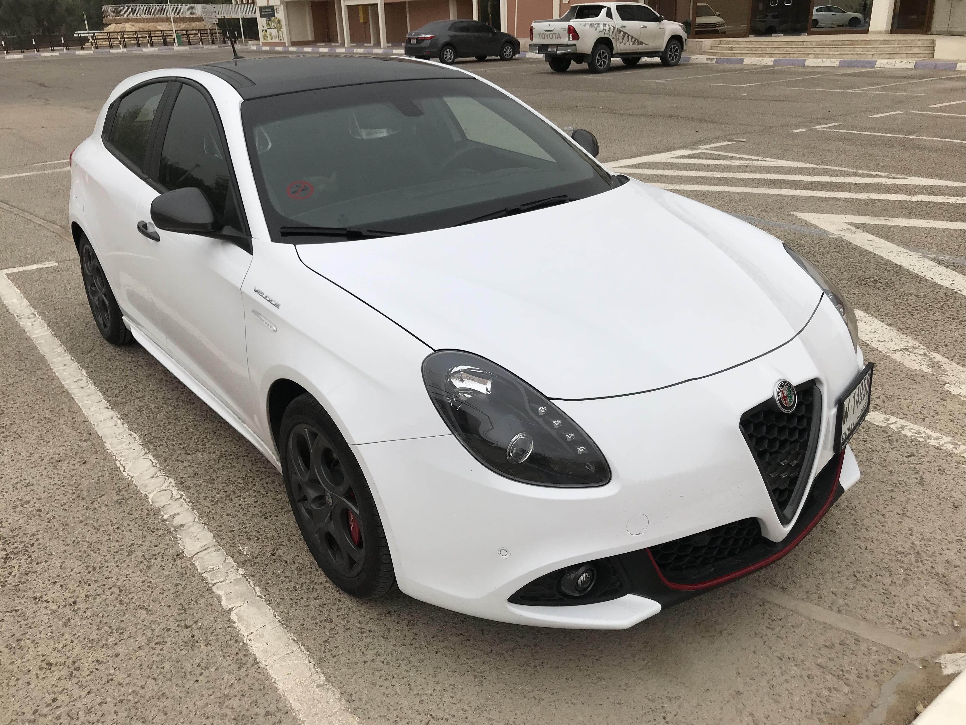 Alfa Romeo Giulietta Veloce, my current rental car. Crazy fast (1750 cc