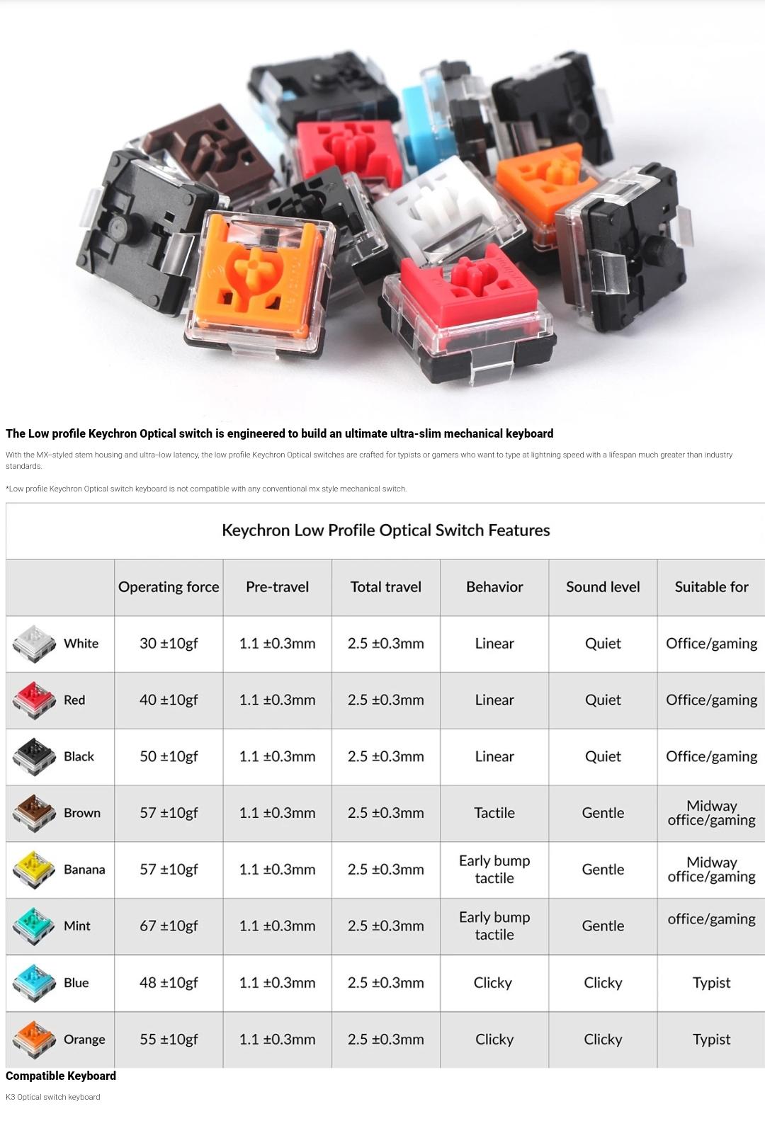 Yellow vs brown switches for K3? r/Keychron