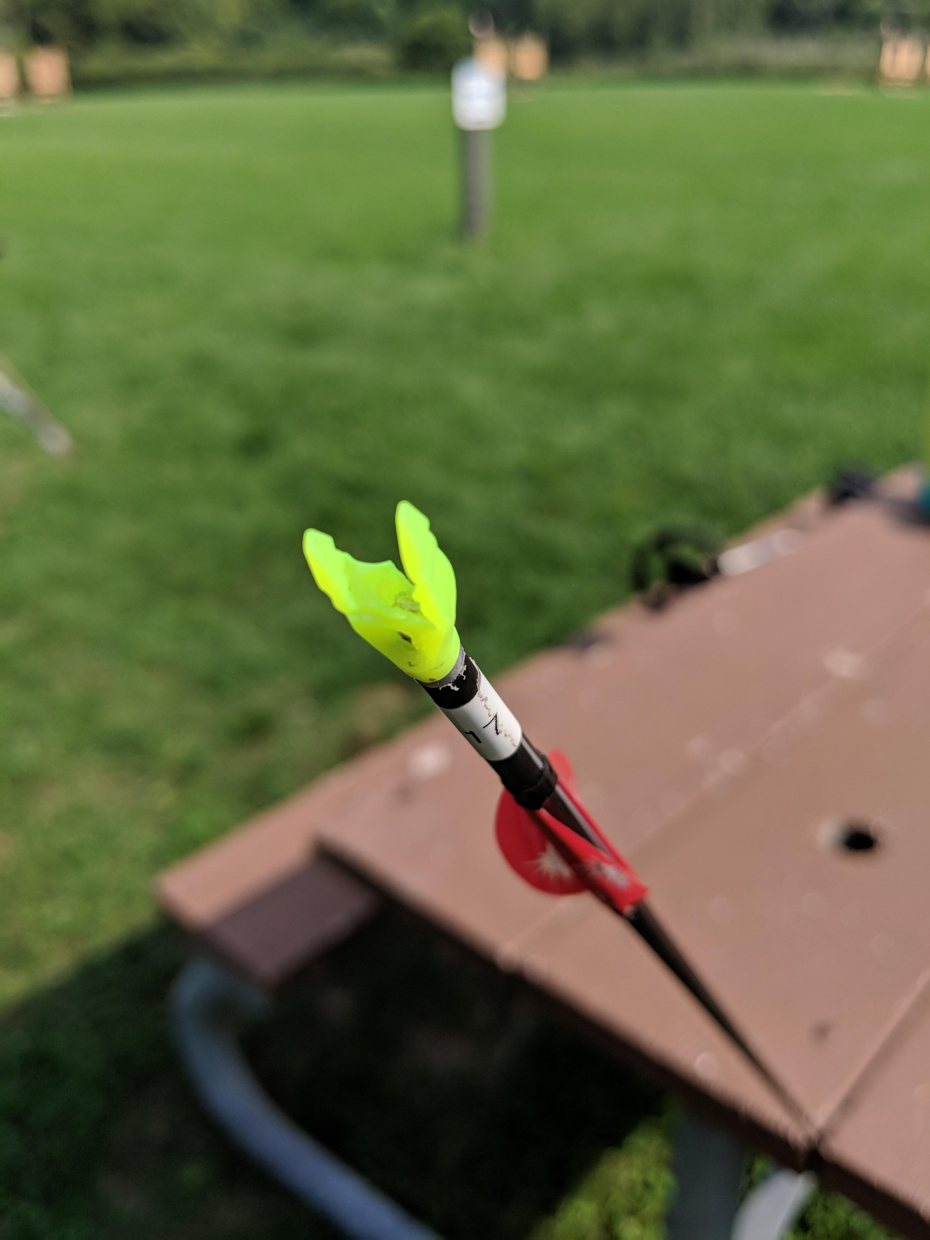 This is why I shoot pin nocks. You get the rare full damage, but this