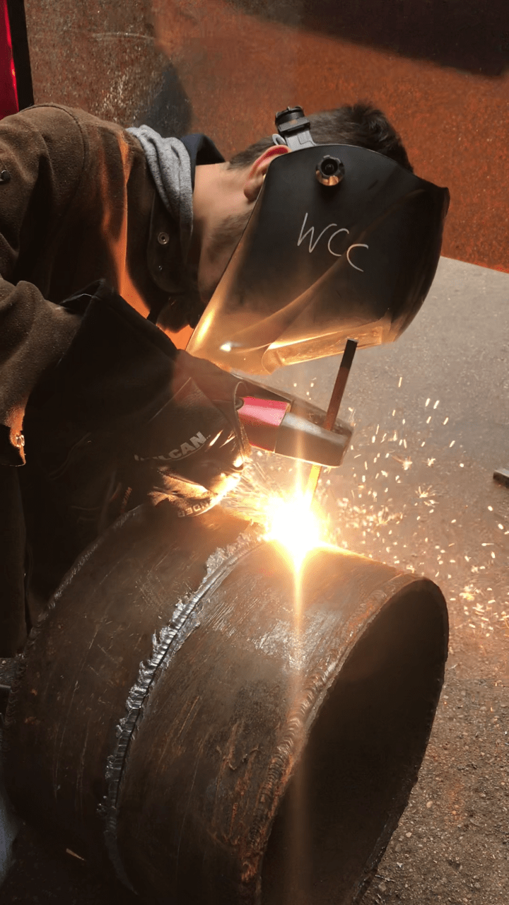 I know its not 'welding' necessarily, but my buddy took this of me