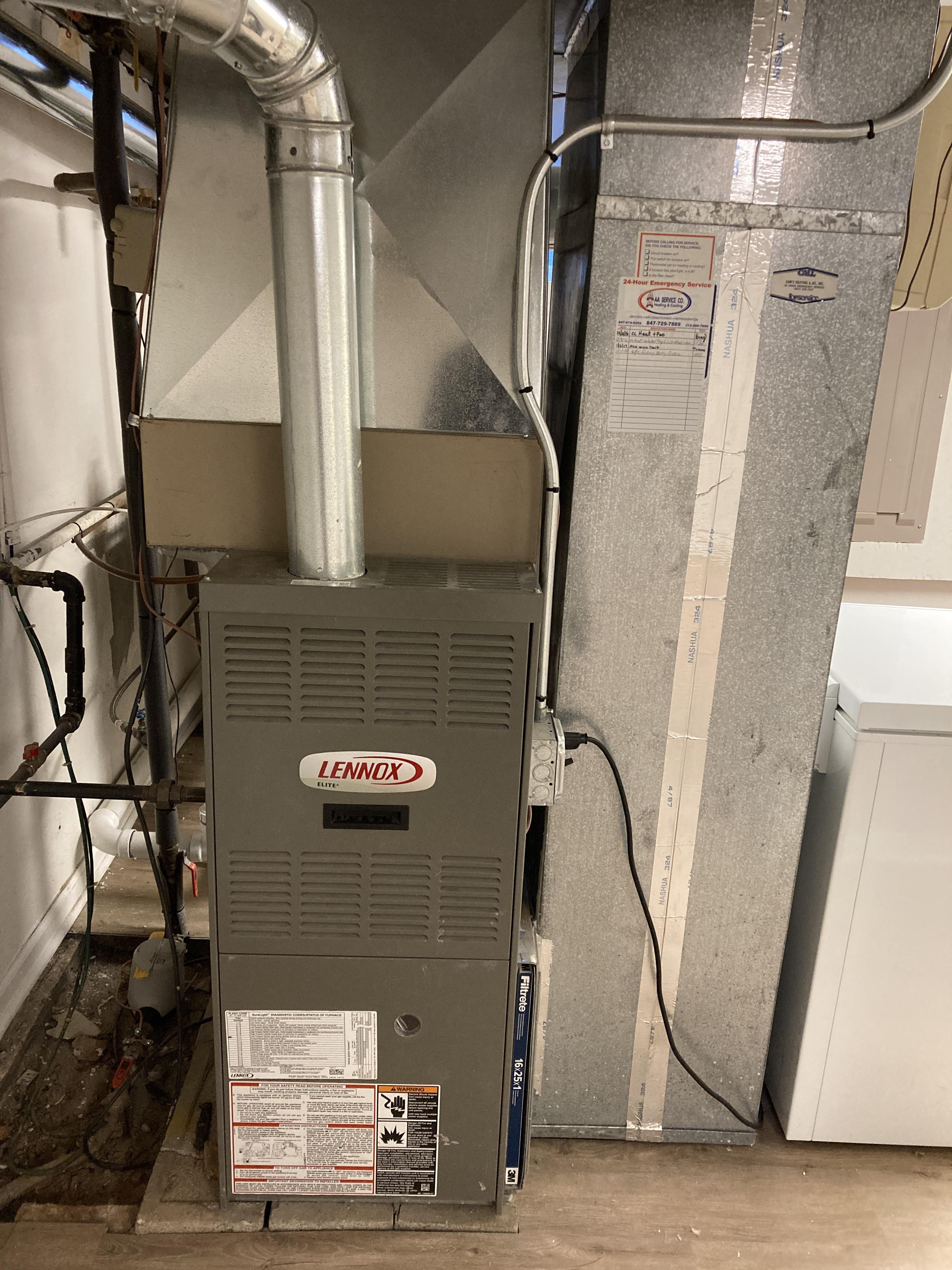 Do the evaporator coil and vent (above furnace) need to be replaced and