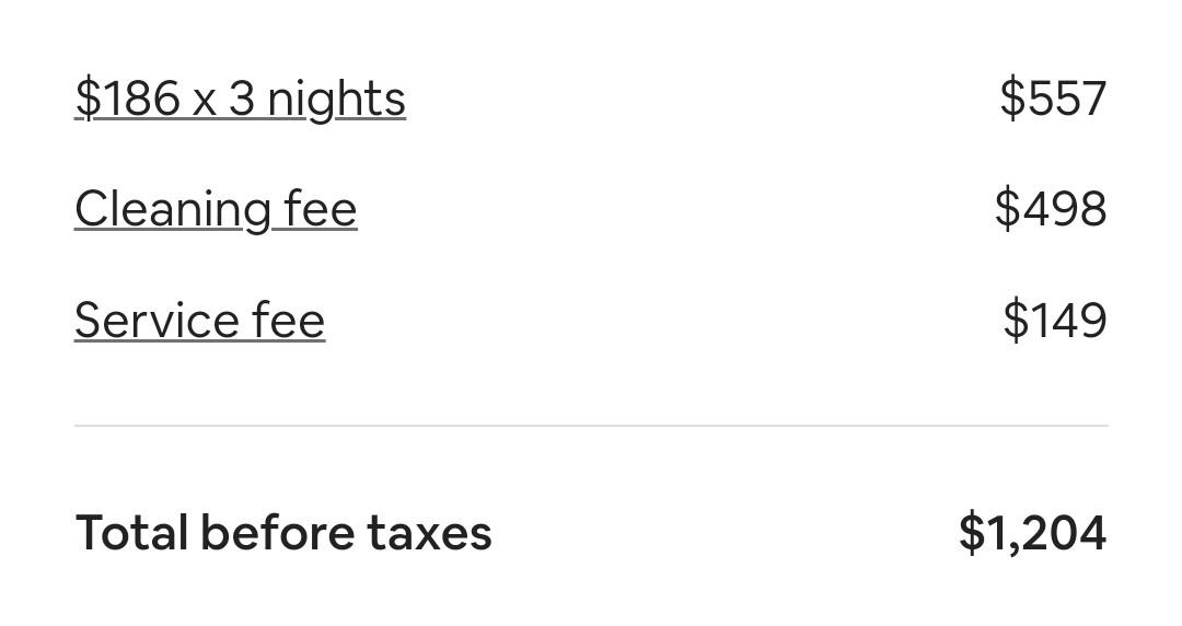 Airbnb r/mildlyinfuriating