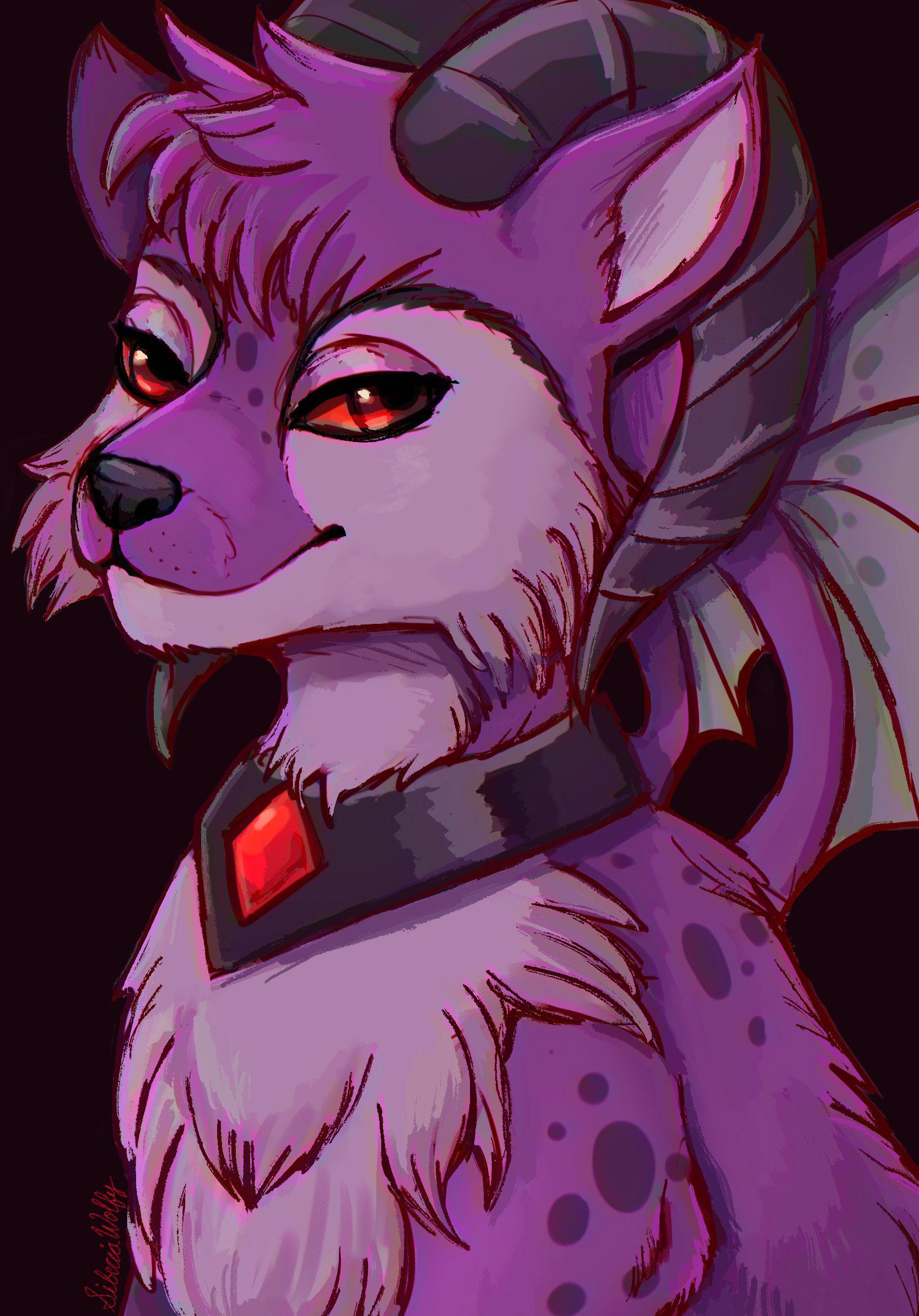 Art I made of my next goal pet Darigan Ixi!!! r/neopets